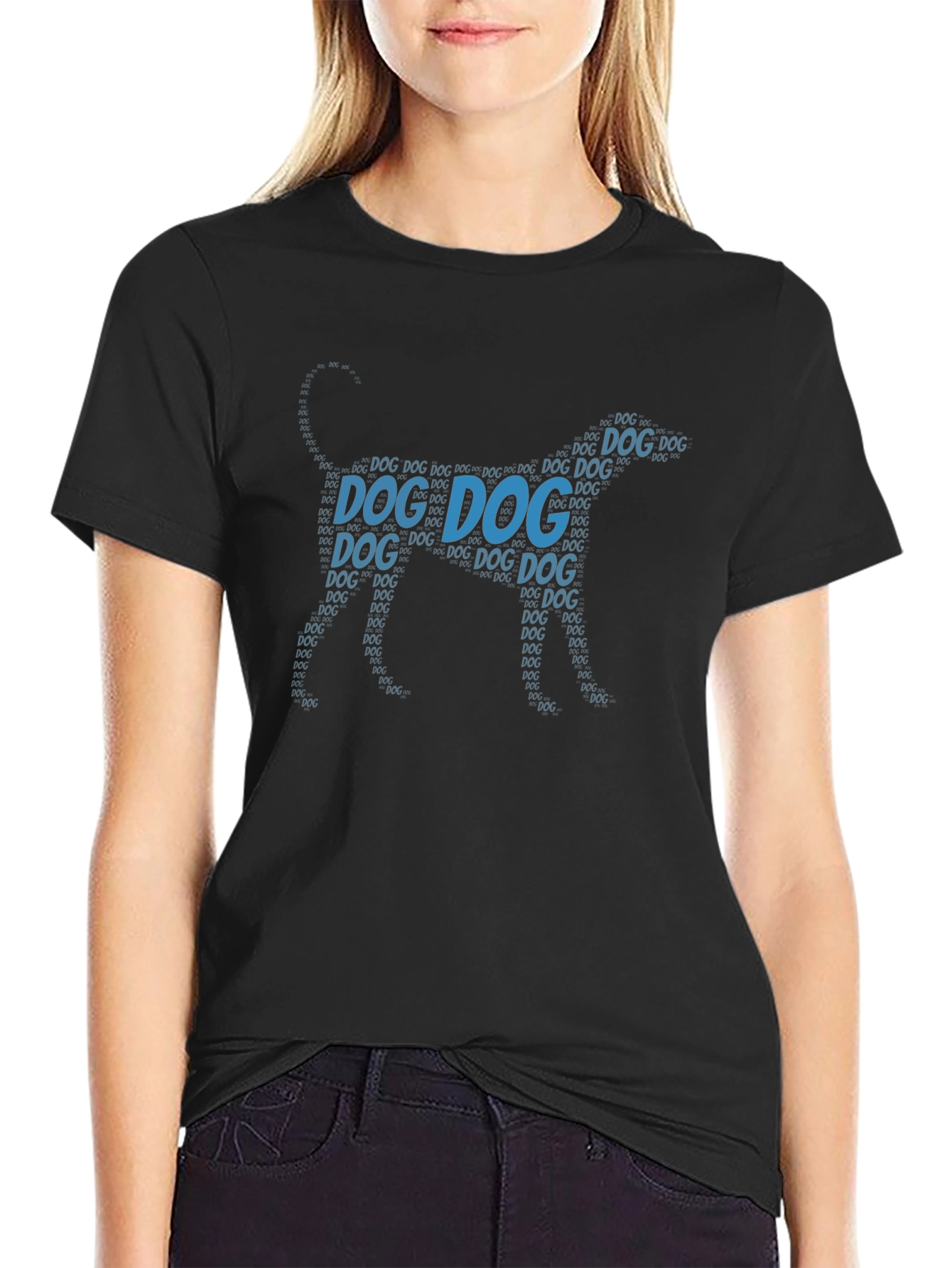 Dog Word Art Graphic T-Shirt