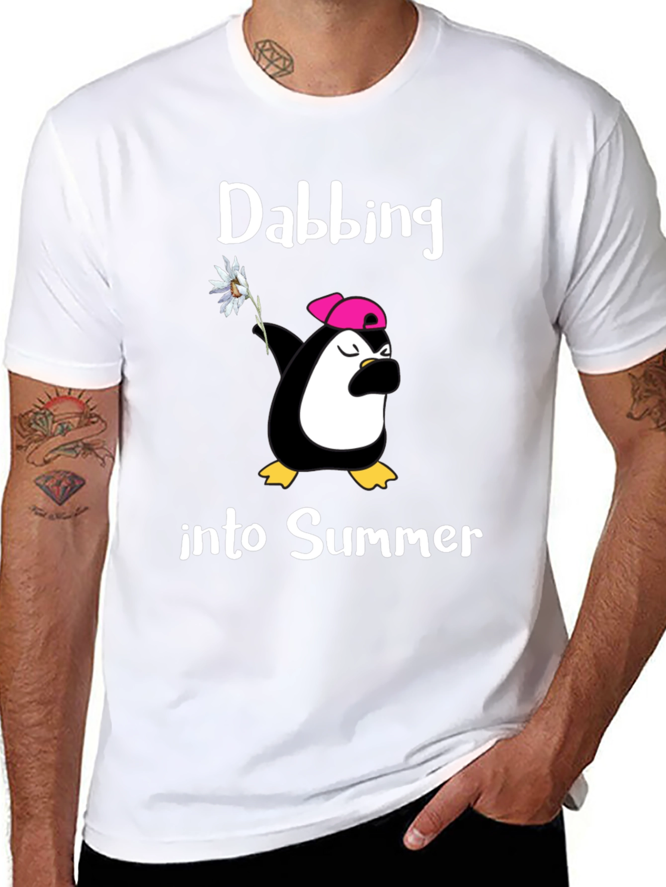 Dabbing Penguin Summer T-Shirt
