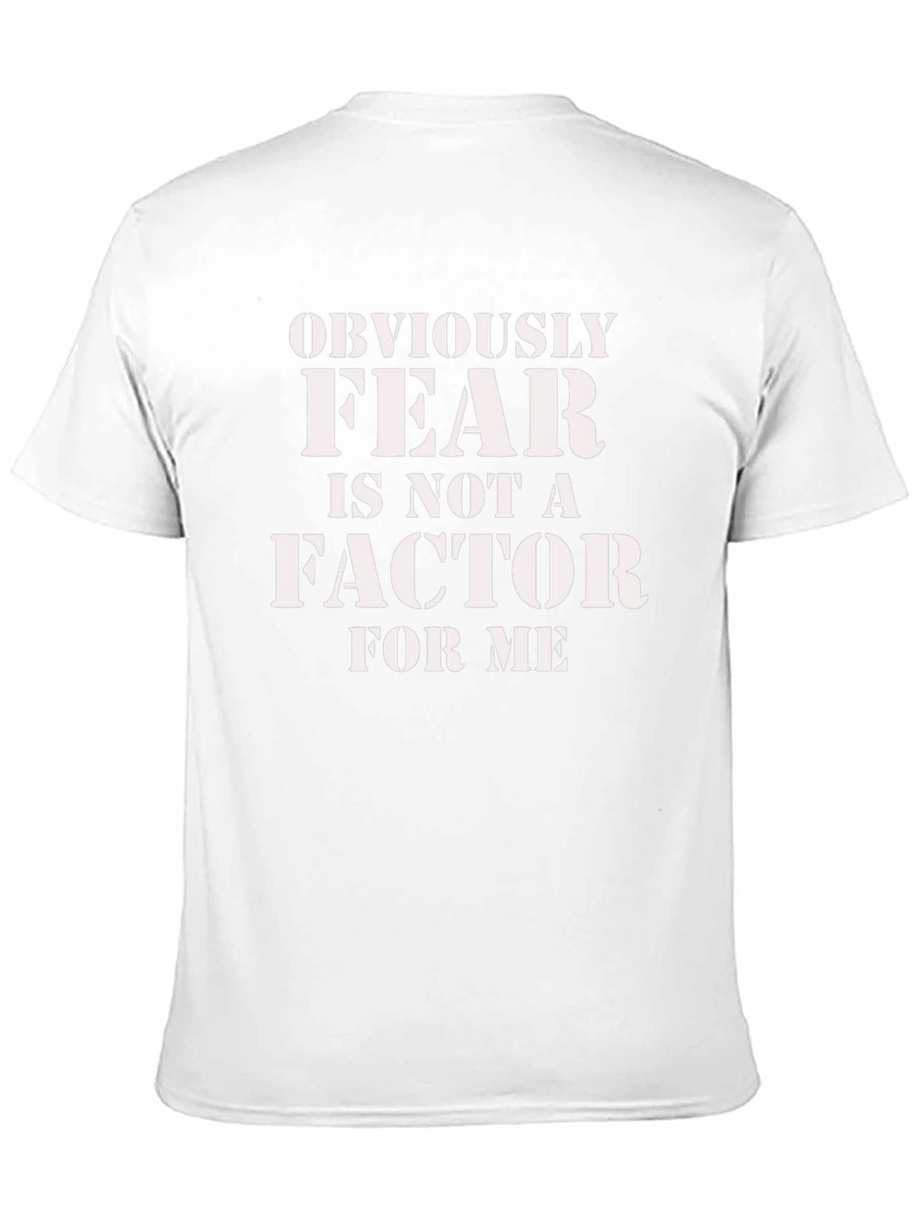 Fear is Not a Factor Black Graphic Tee