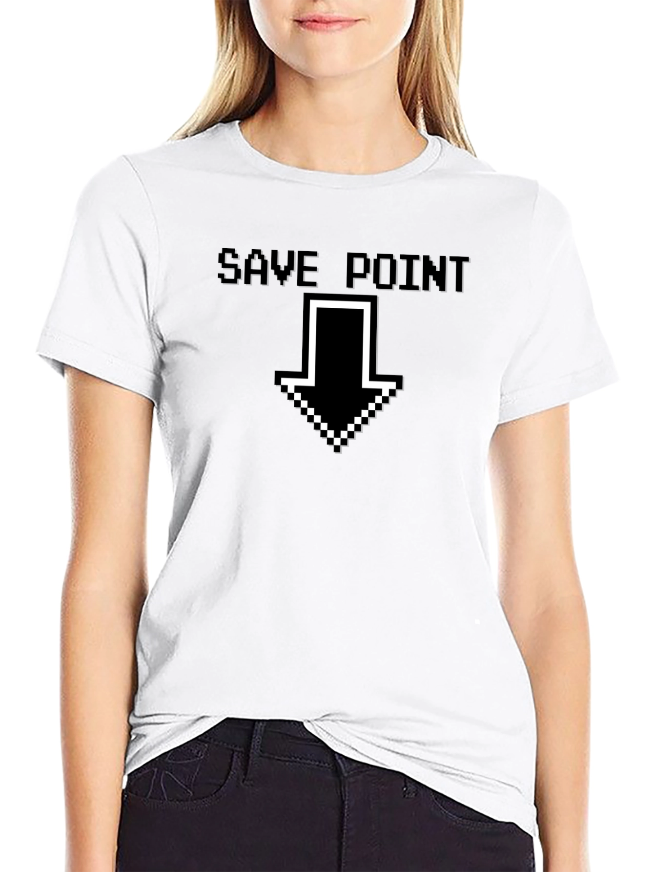 Save Point Arrow Pixel Art T-Shirt