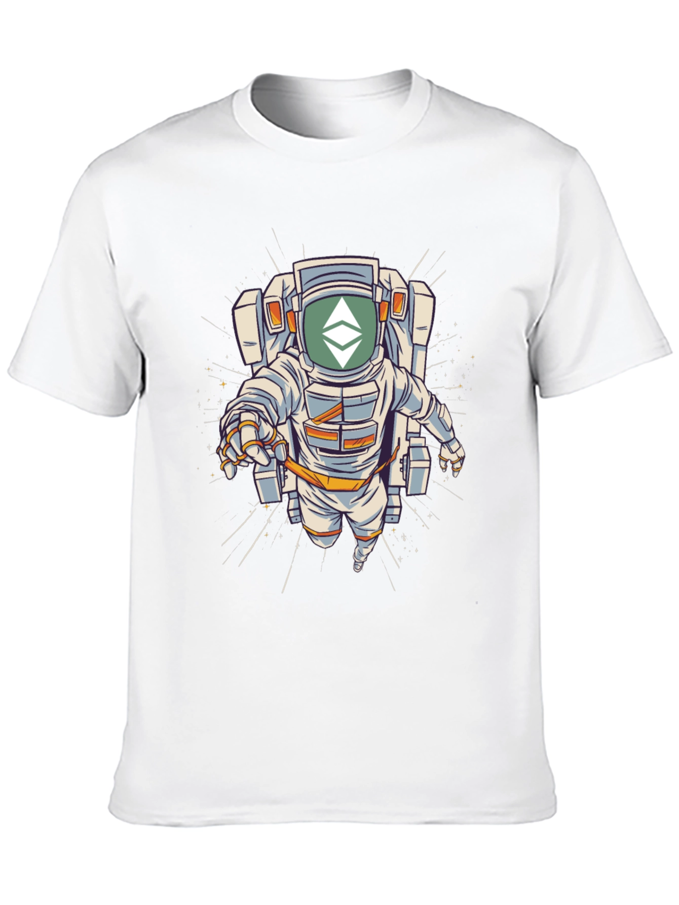 Ethereum Astronaut Black T-Shirt