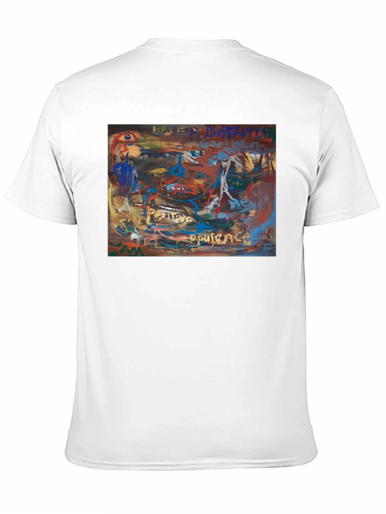 Abstract Art Print Crew Neck T-Shirt