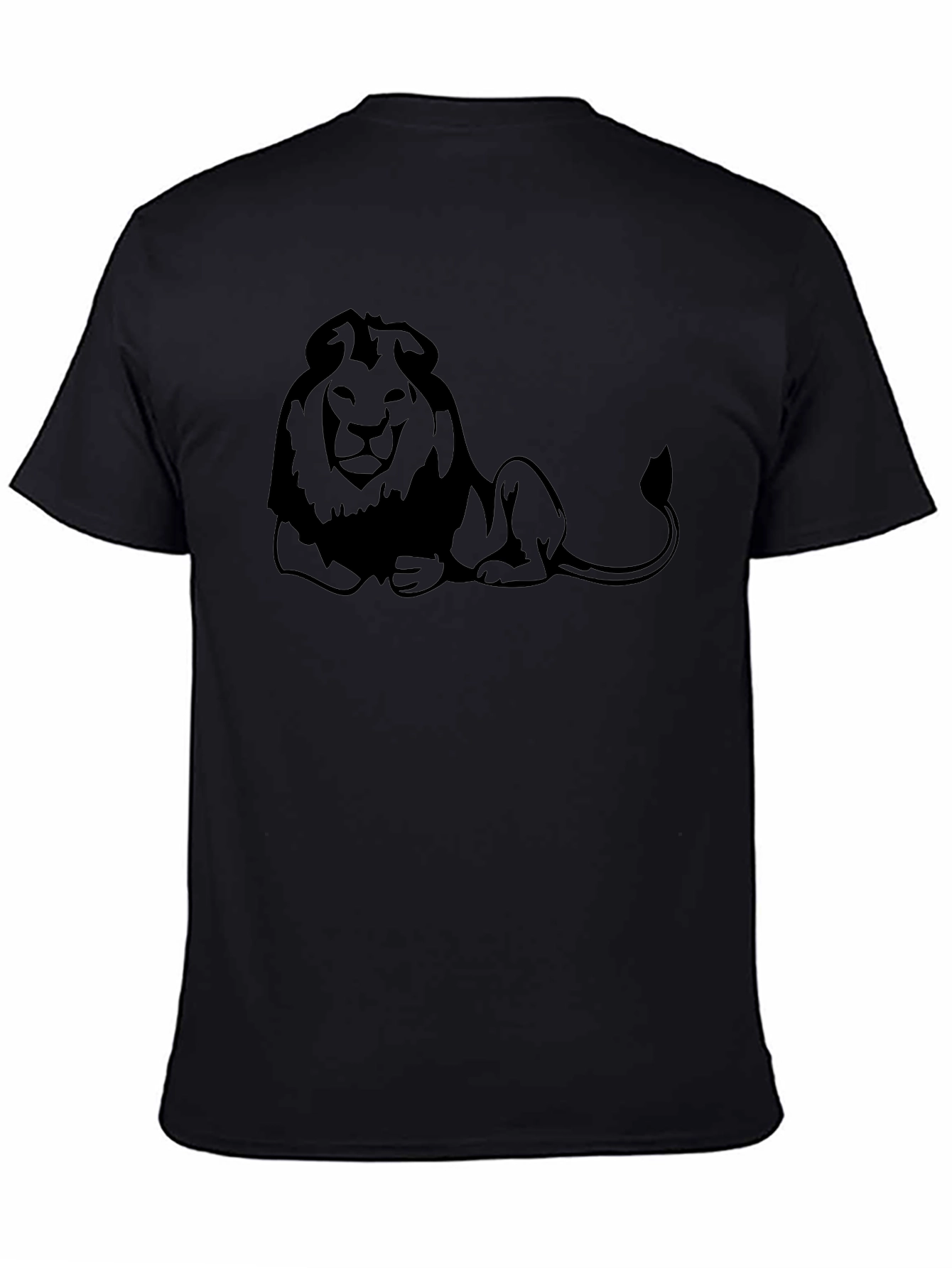 Black Lion Graphic T-Shirt - Cool Casual Tee