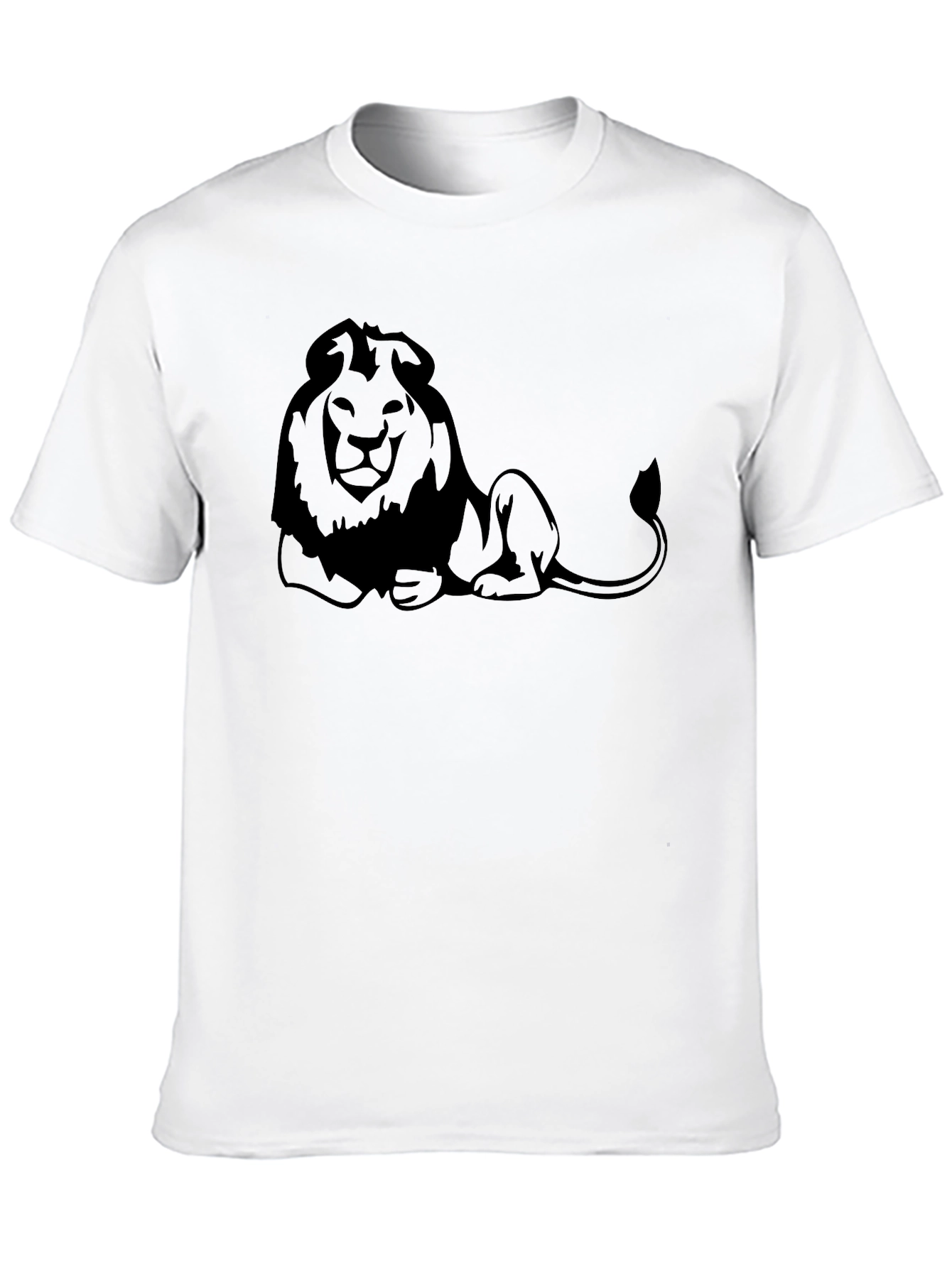 Black Lion Graphic T-Shirt - Cool Casual Tee