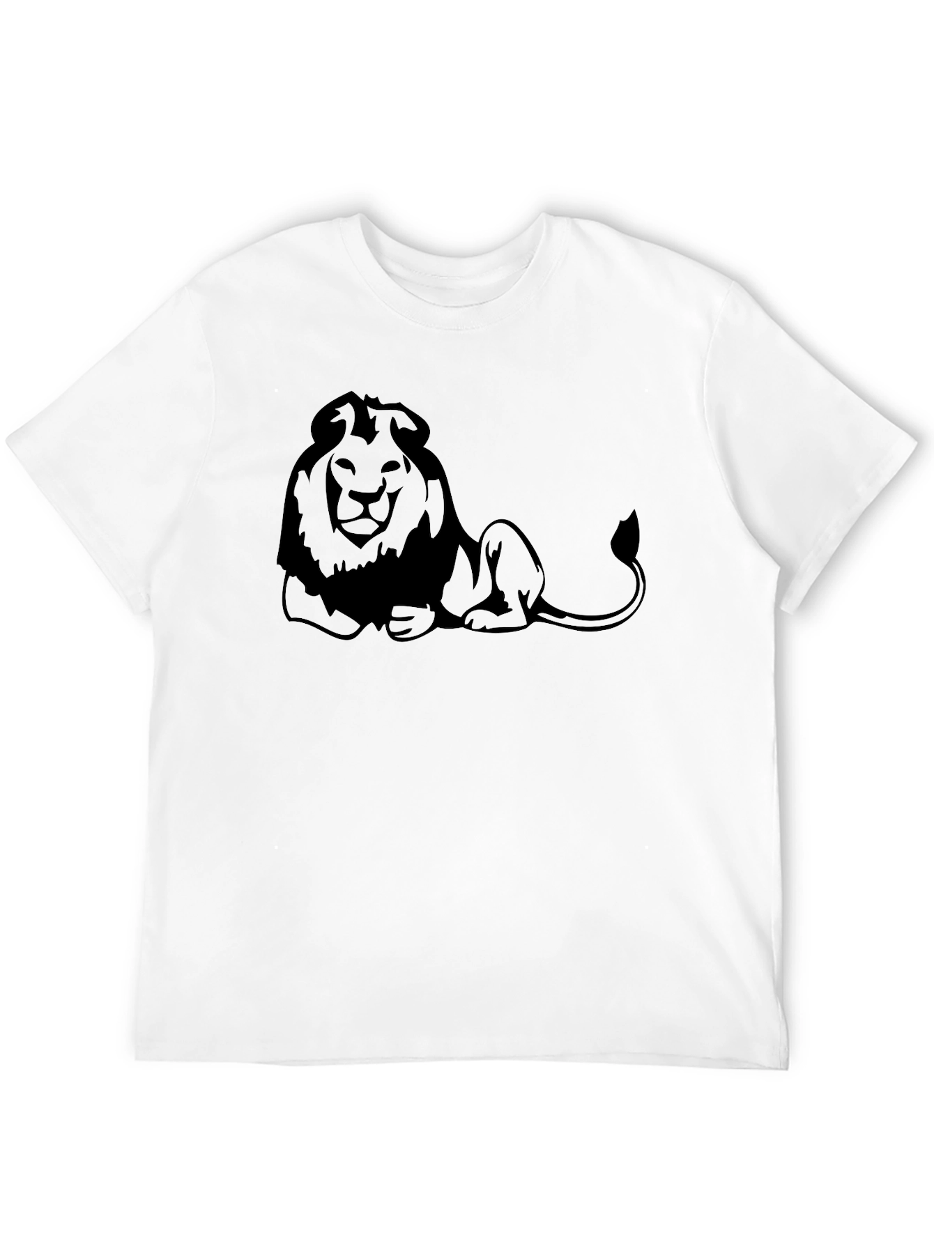 Black Lion Graphic T-Shirt - Cool Casual Tee