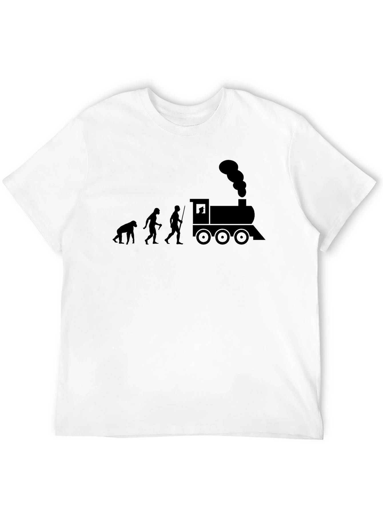 Evolution to Train Black T-Shirt