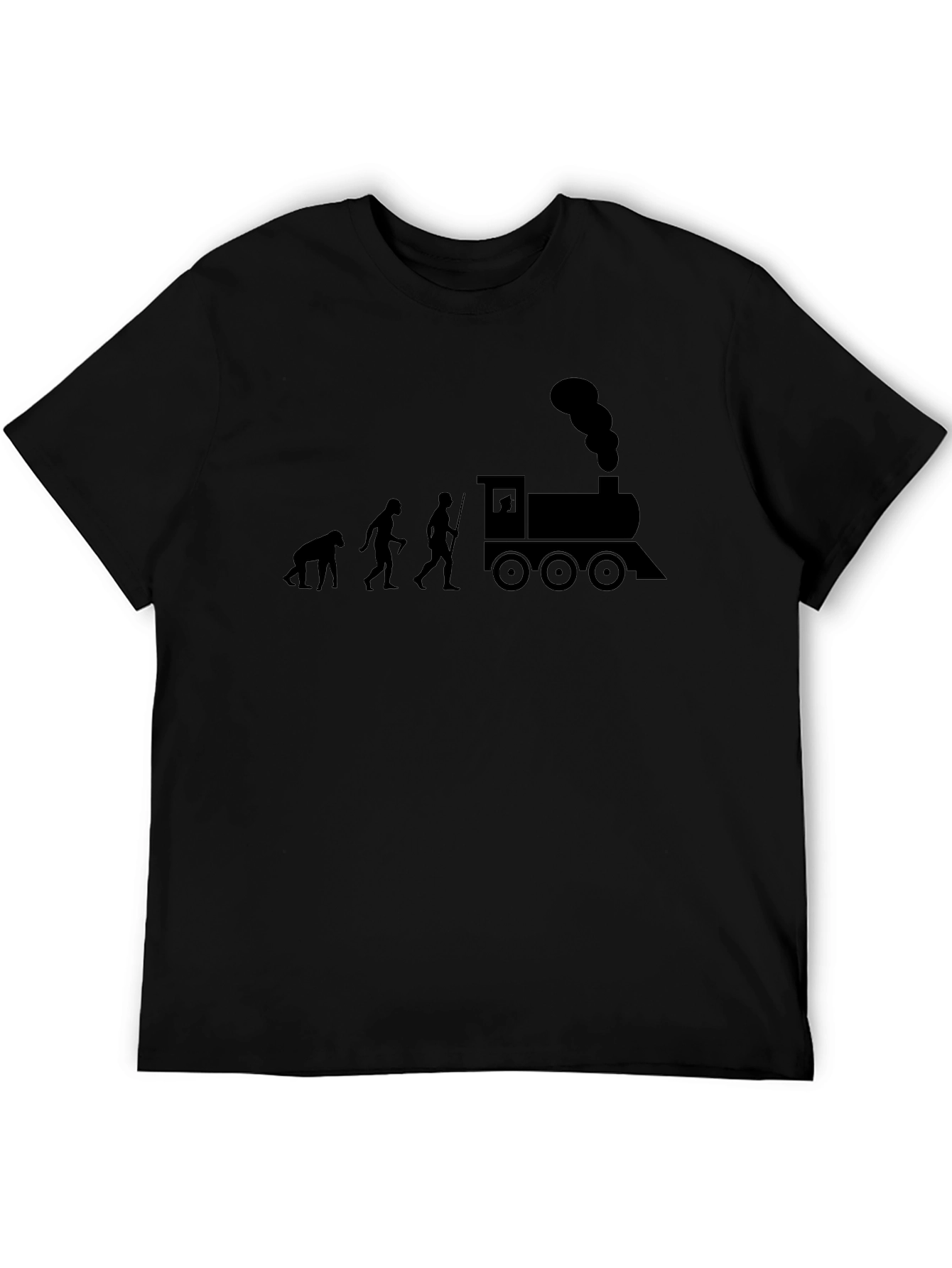 Evolution to Train Black T-Shirt