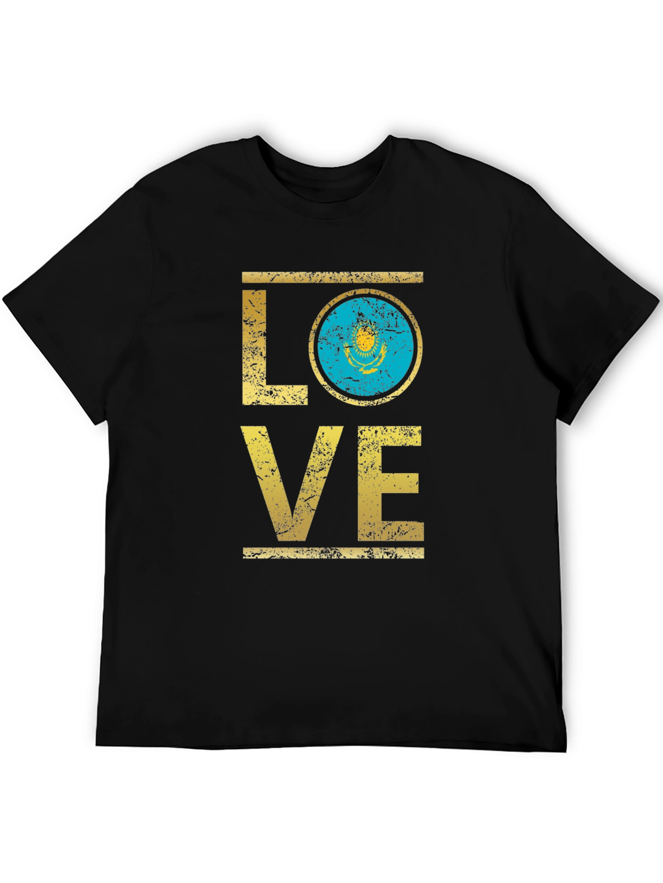 Kazakhstan Flag Love T-Shirt