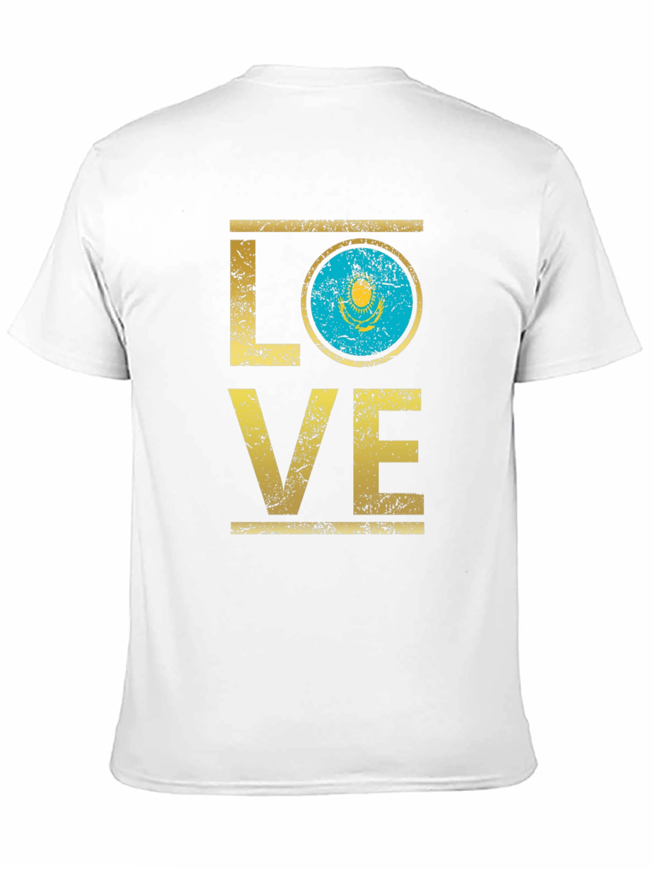Kazakhstan Flag Love T-Shirt