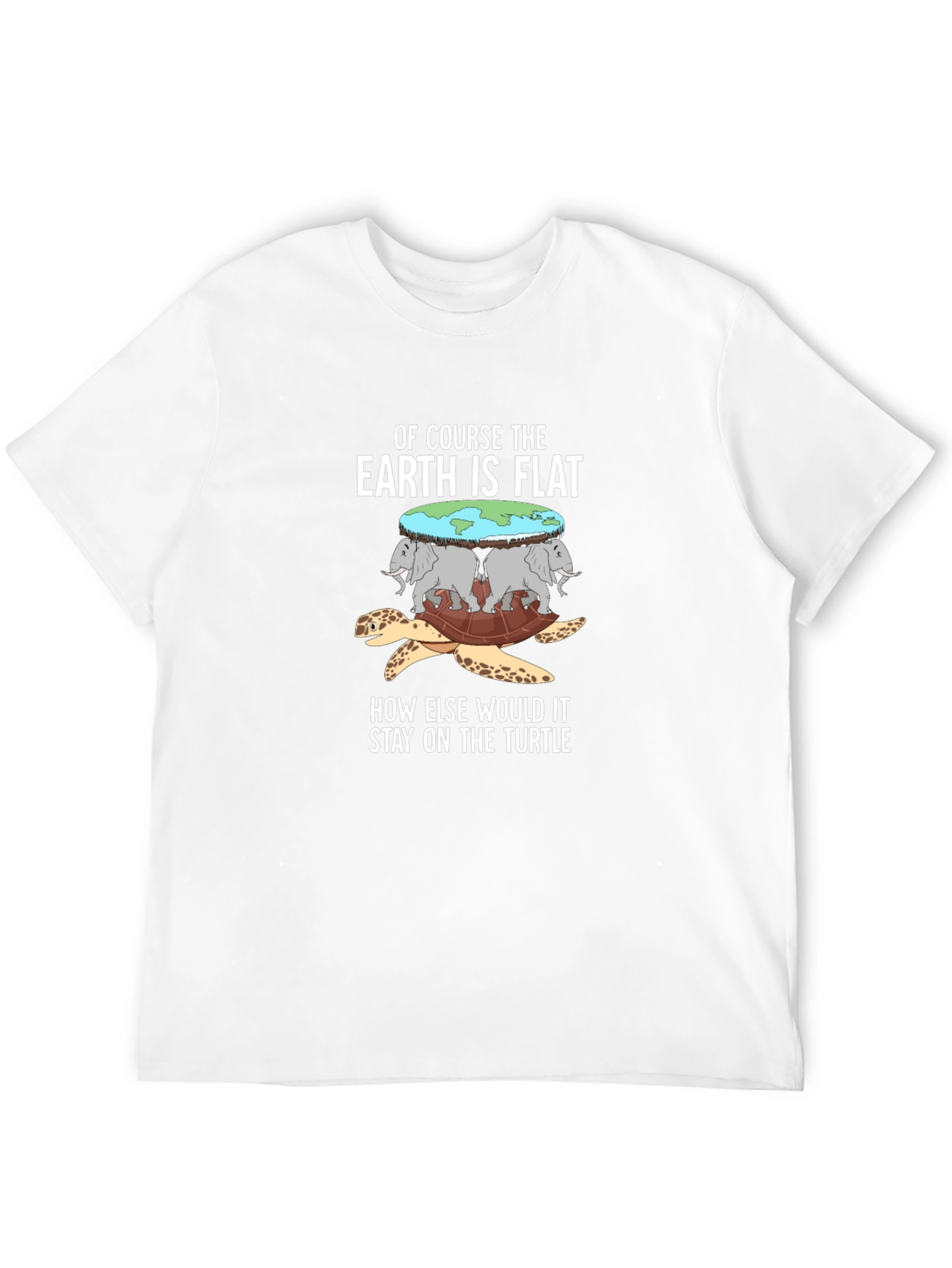 Flat Earth Turtle T-Shirt