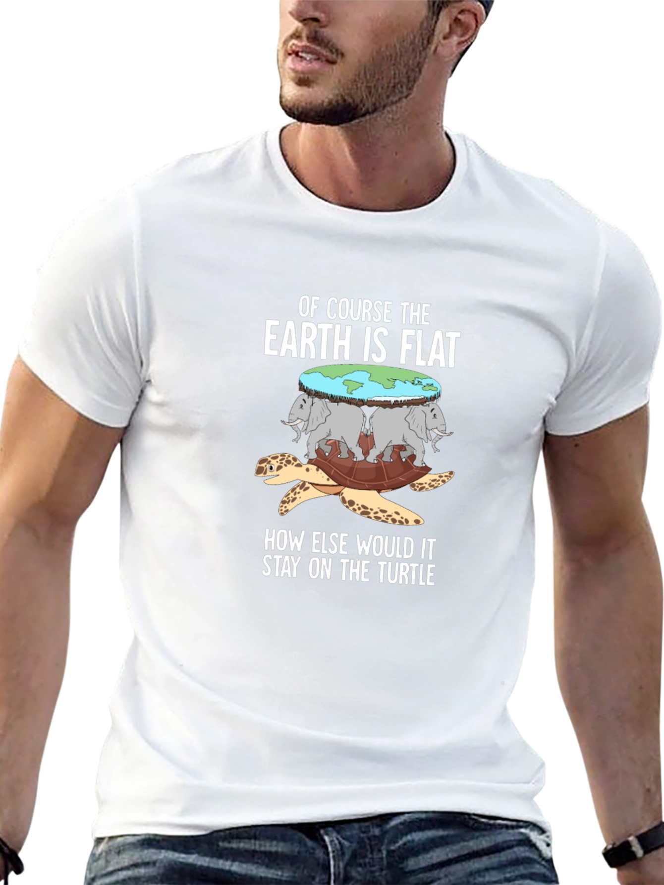 Flat Earth Turtle T-Shirt
