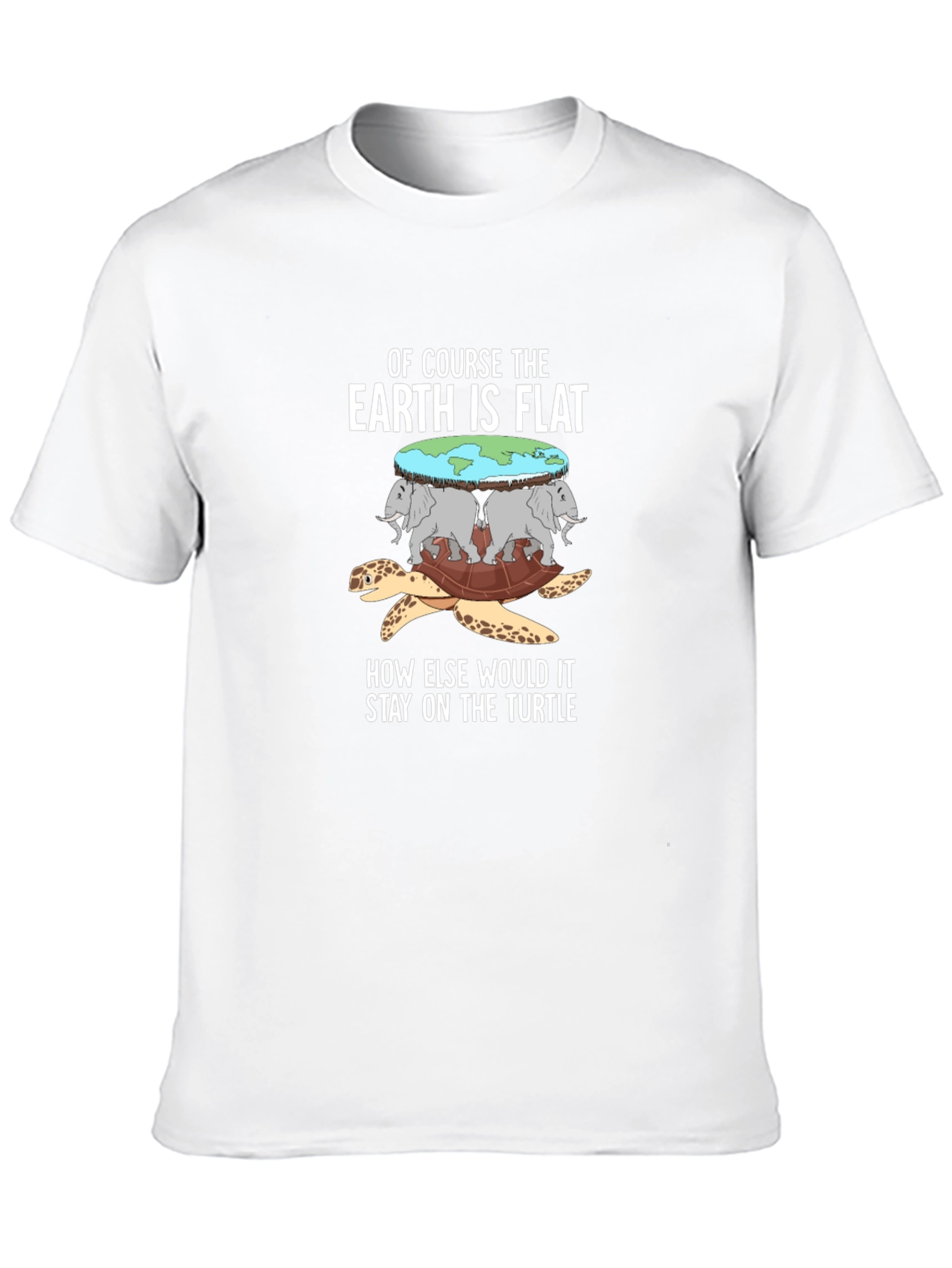Flat Earth Turtle T-Shirt