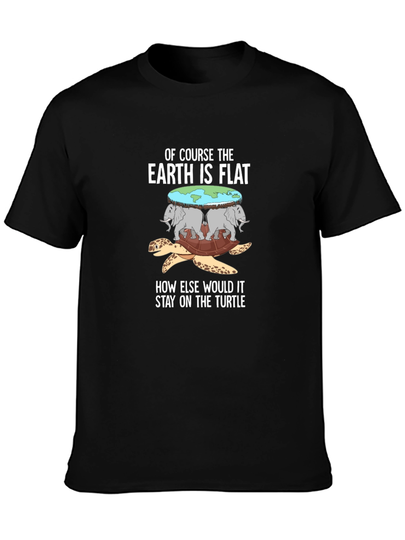 Flat Earth Turtle T-Shirt