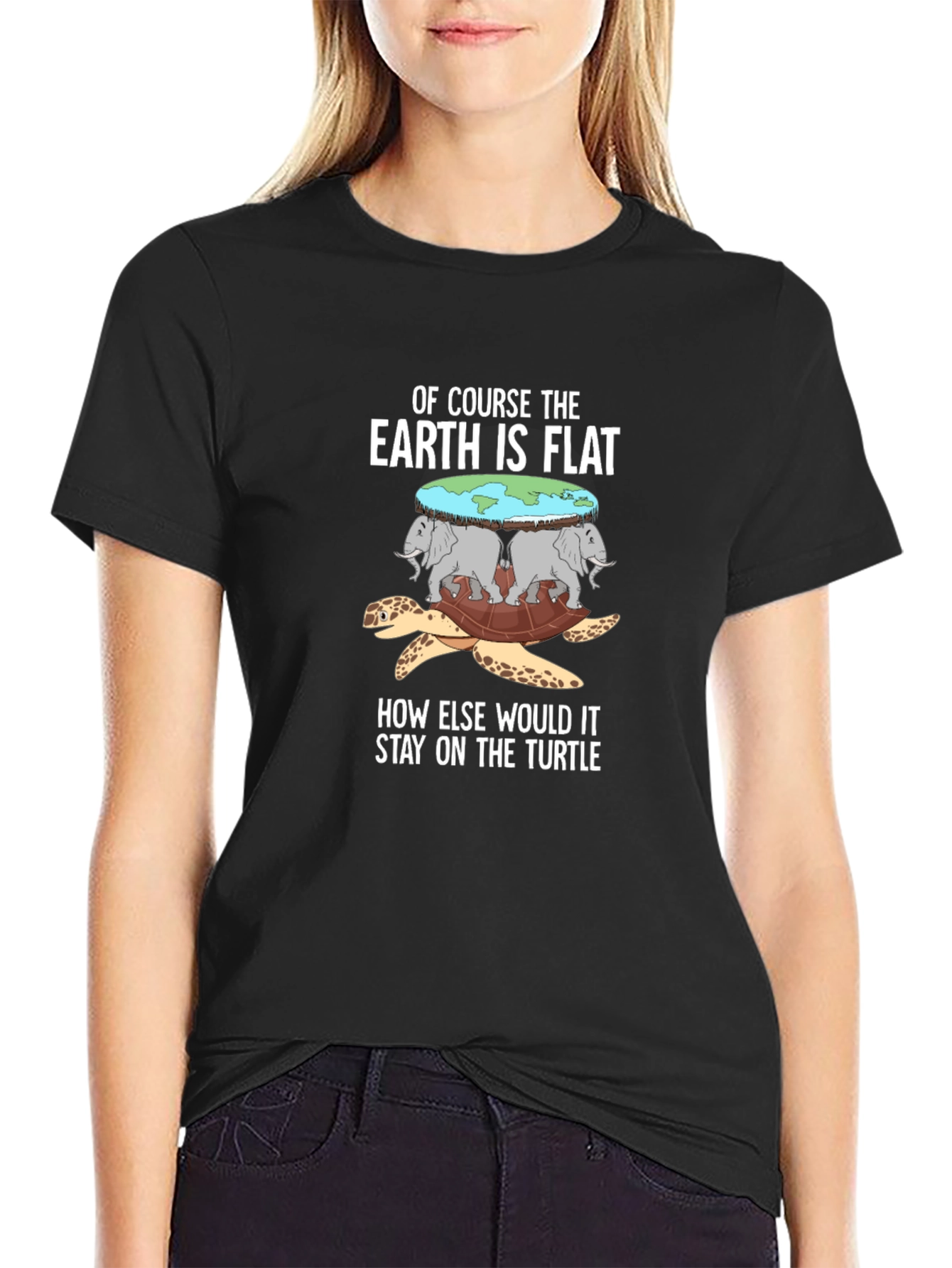 Flat Earth Turtle T-Shirt