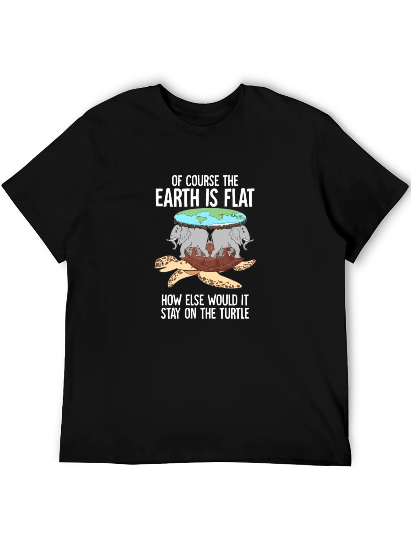 Flat Earth Turtle T-Shirt