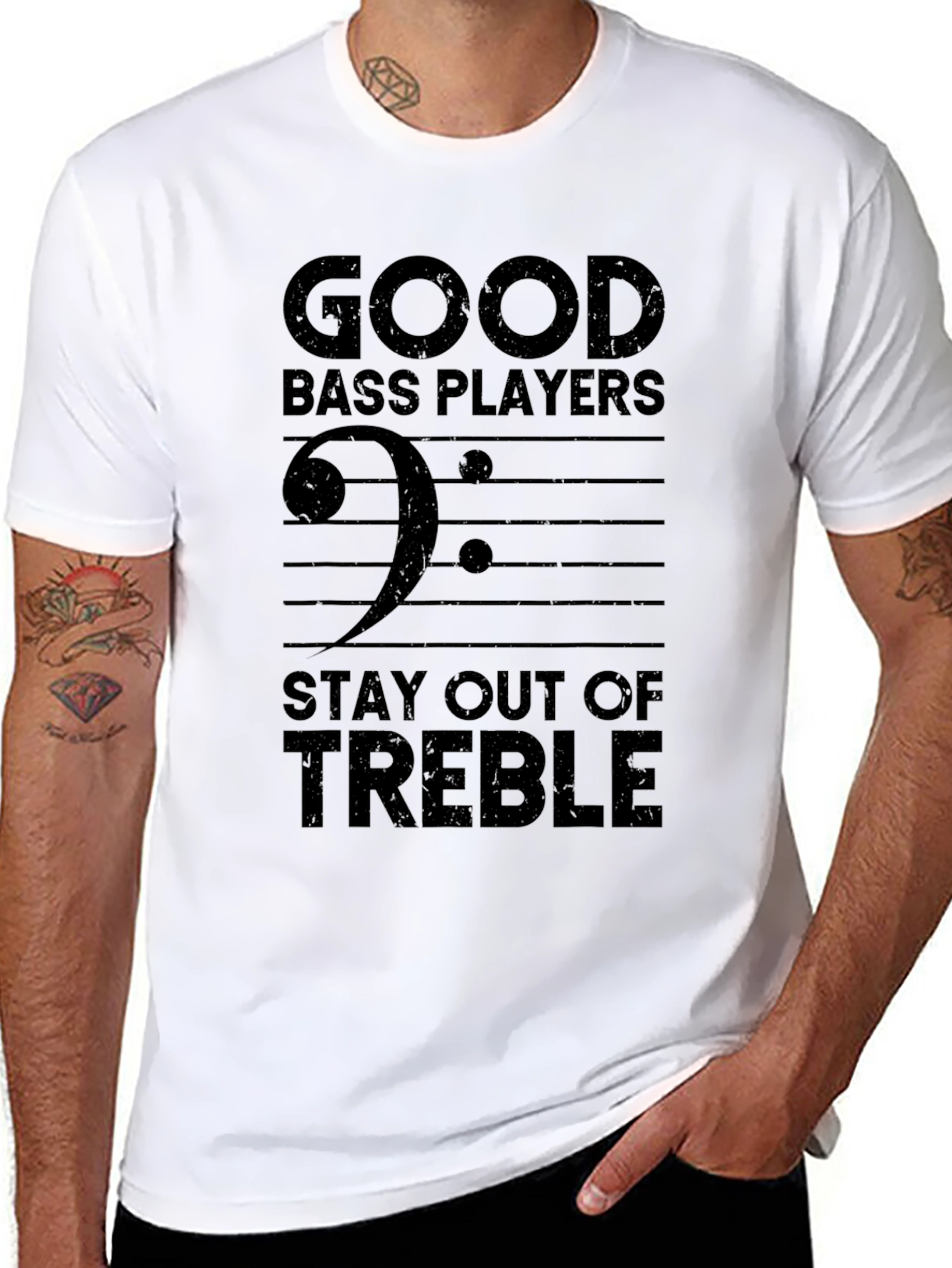 Good Bass Players Stay Out of Treble T-Shirt