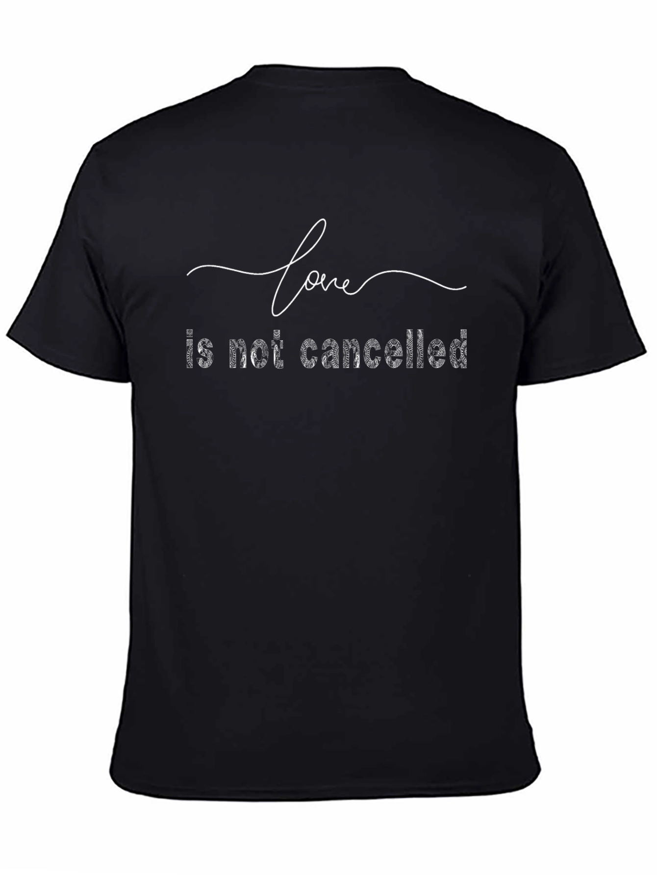 Love Is Not Canceled Black Graphic Tee