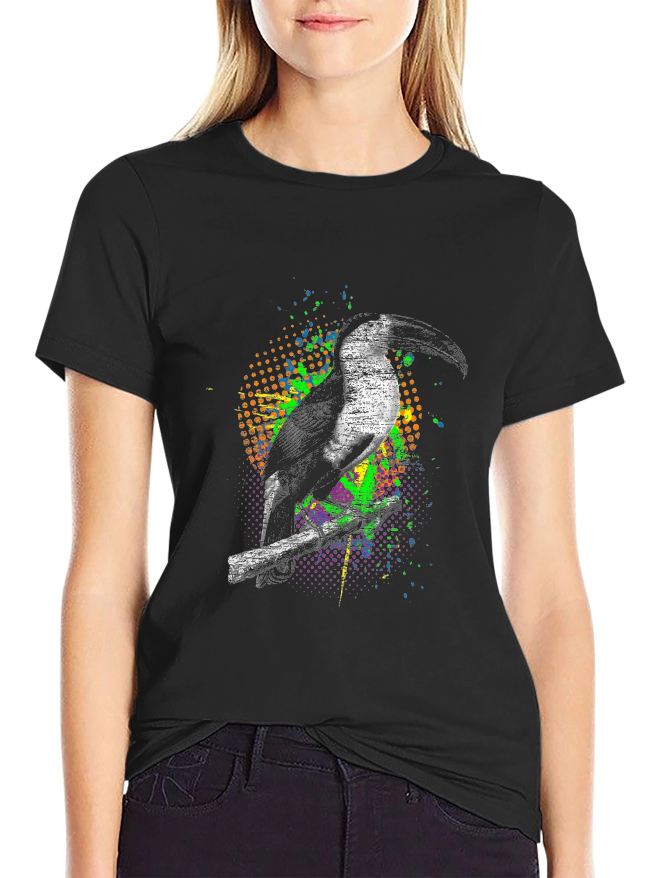Toucan Graphic Tee - Modern Bird T-Shirt