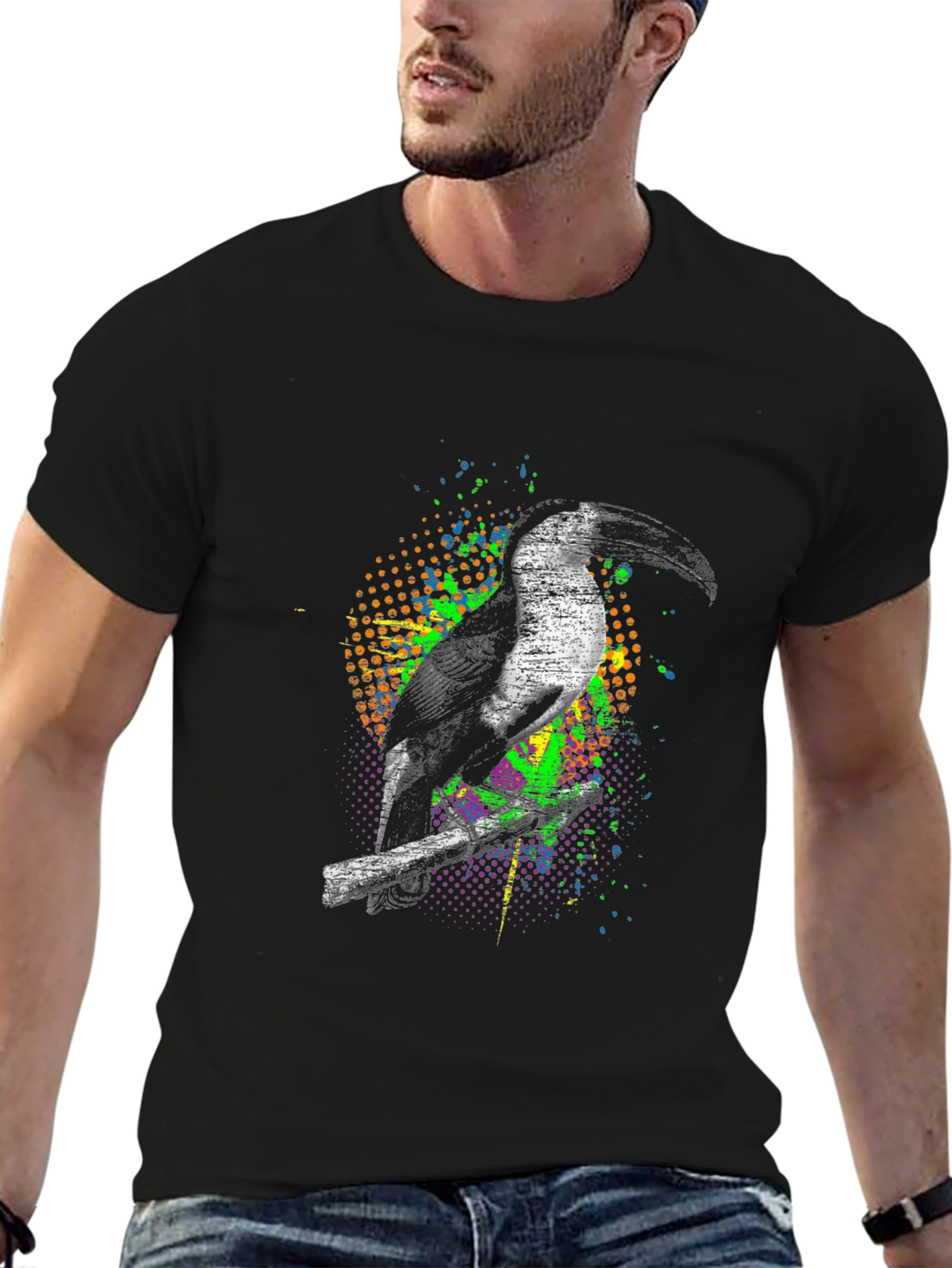 Toucan Graphic Tee - Modern Bird T-Shirt