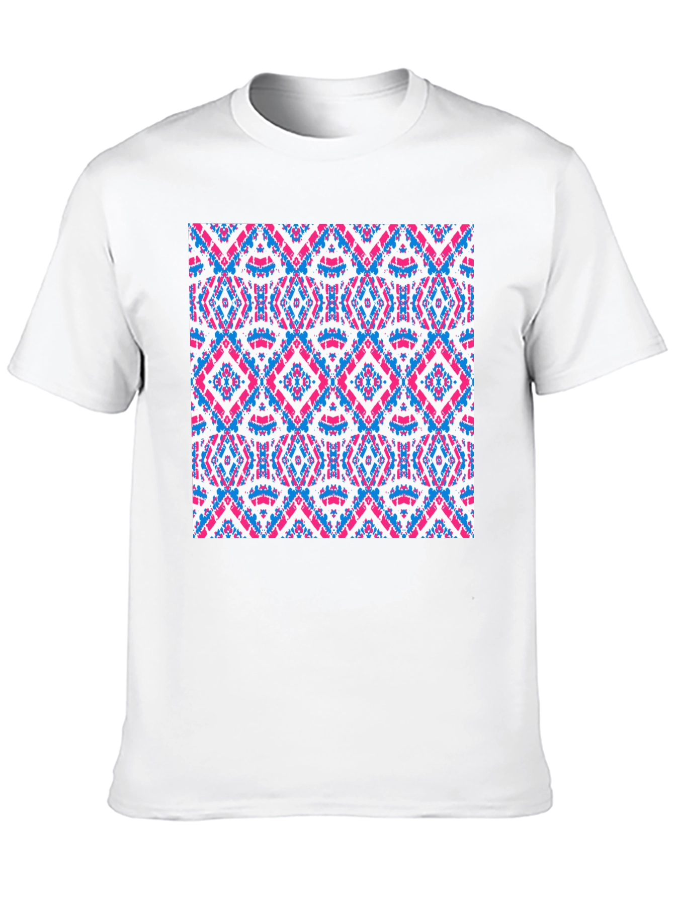 Aztec Pattern Graphic Print Mens T-Shirt