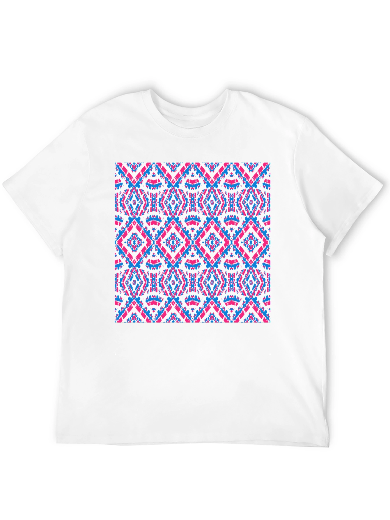 Aztec Pattern Graphic Print Mens T-Shirt