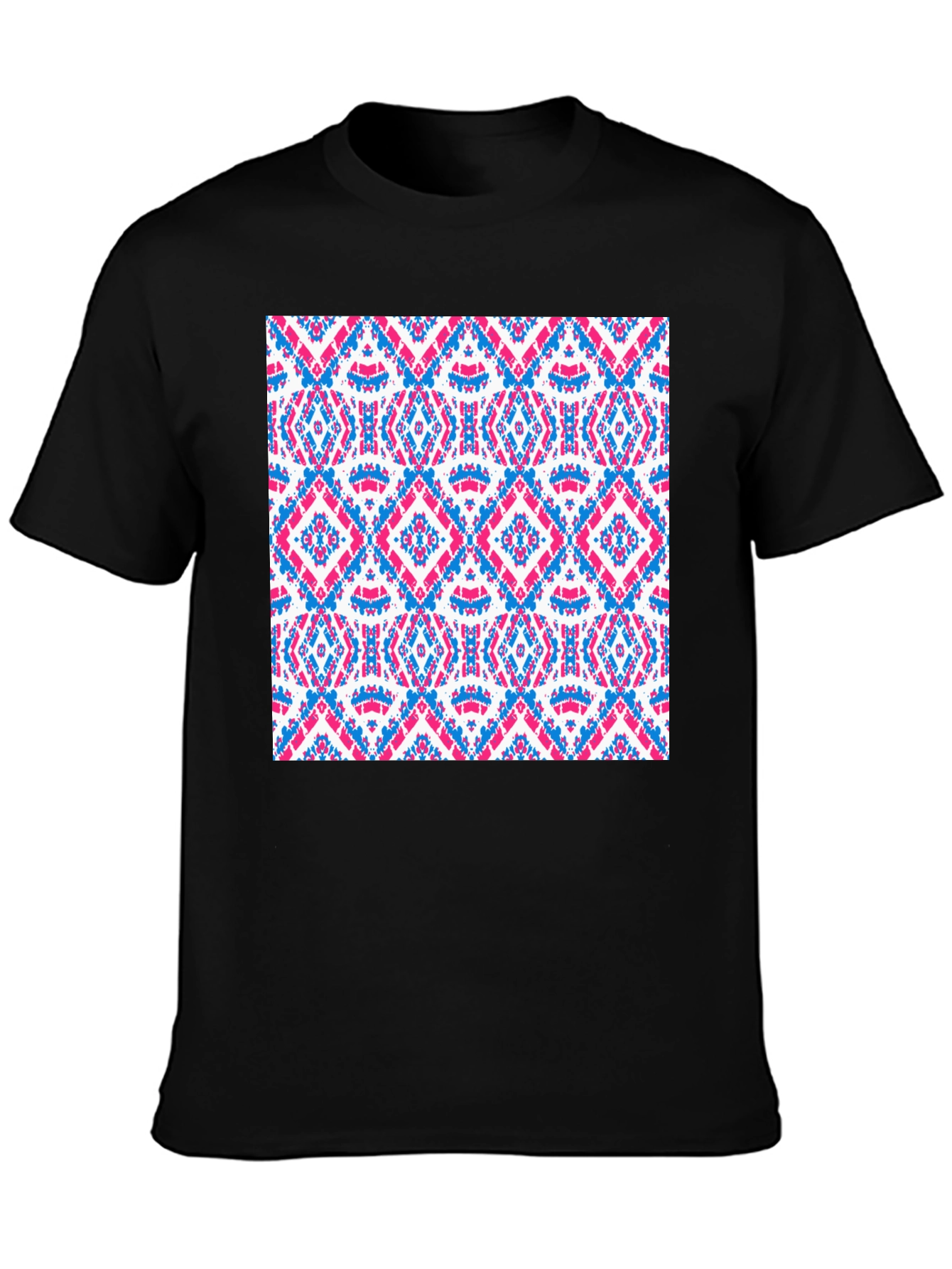 Aztec Pattern Graphic Print Mens T-Shirt