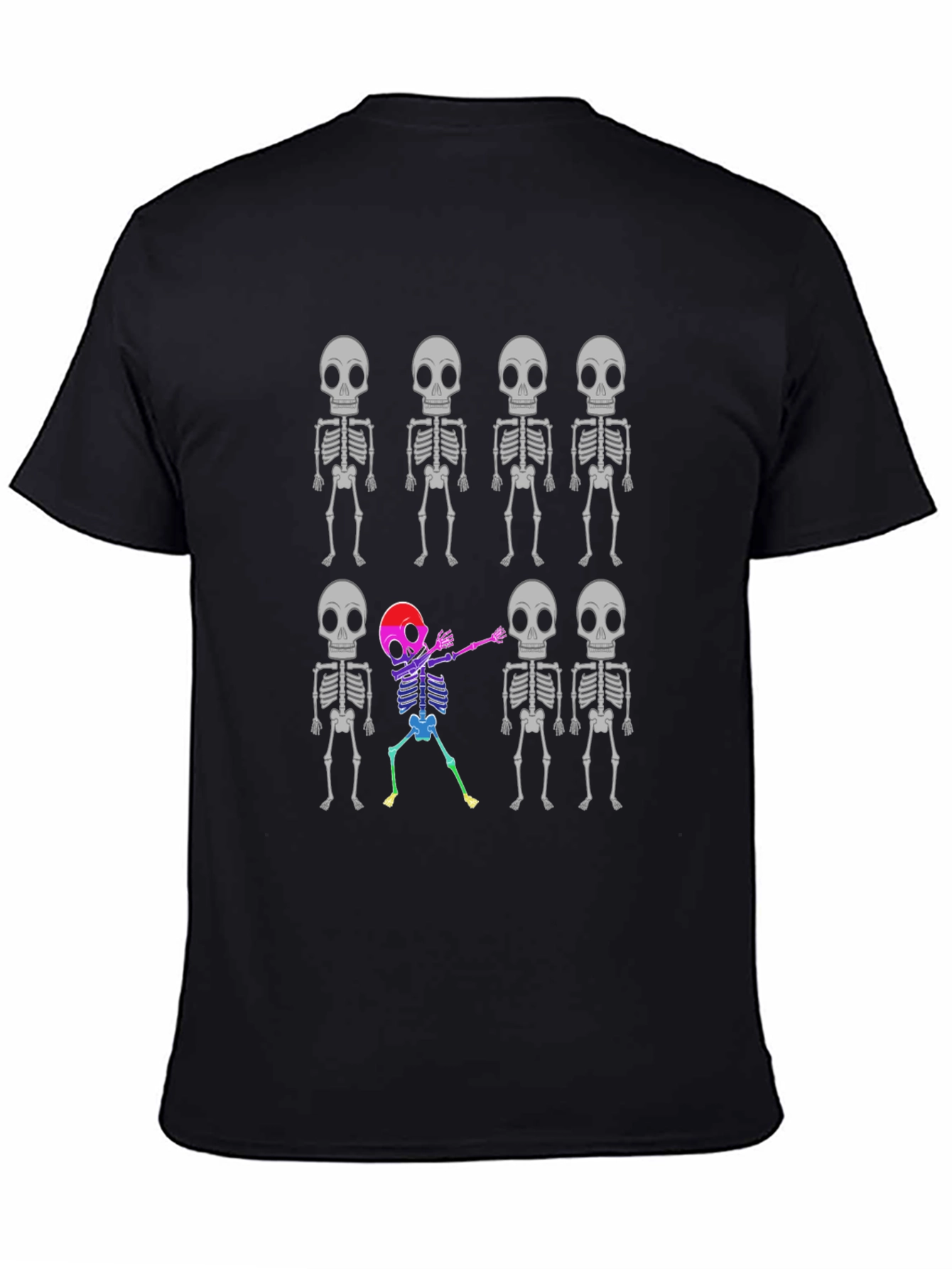 Skeleton Dabbing T-Shirt - Halloween Novelty Tee