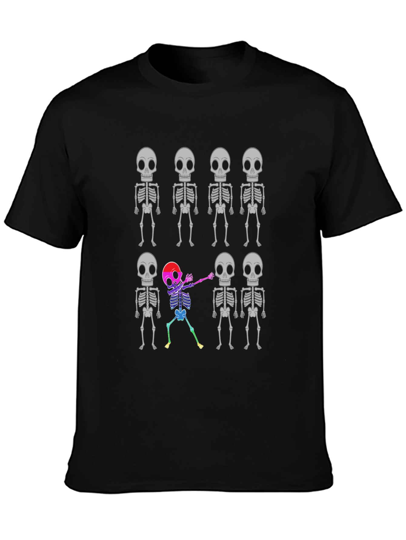 Skeleton Dabbing T-Shirt - Halloween Novelty Tee