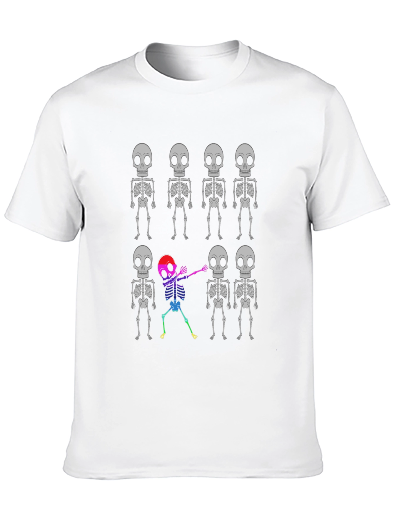 Skeleton Dabbing T-Shirt - Halloween Novelty Tee