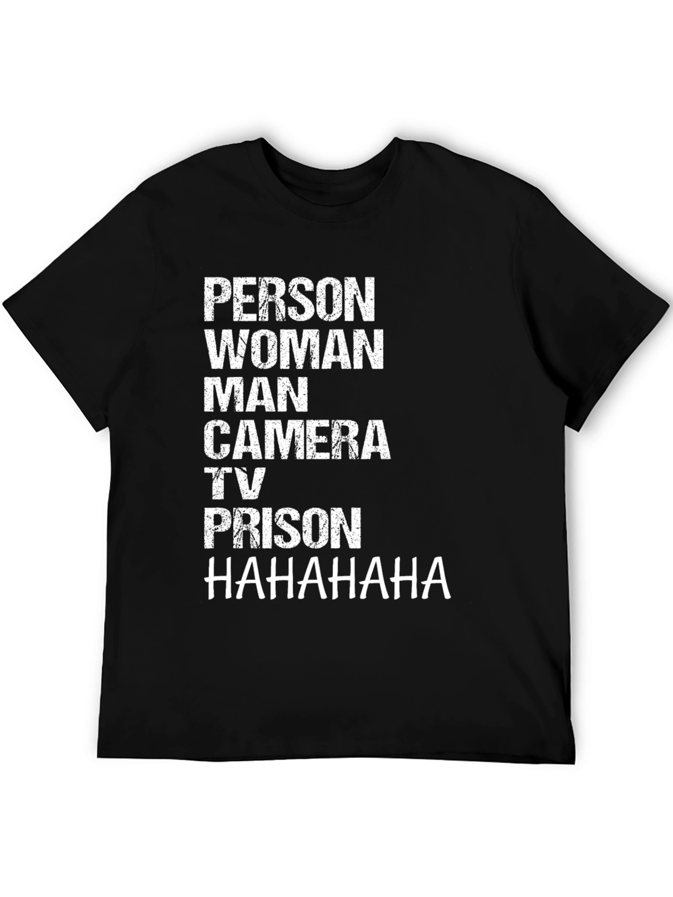 Person Woman Man Camera TV Prison Funny Graphic Tee