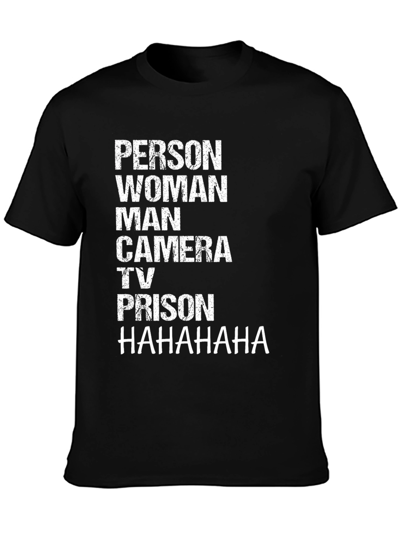 Person Woman Man Camera TV Prison Funny Graphic Tee