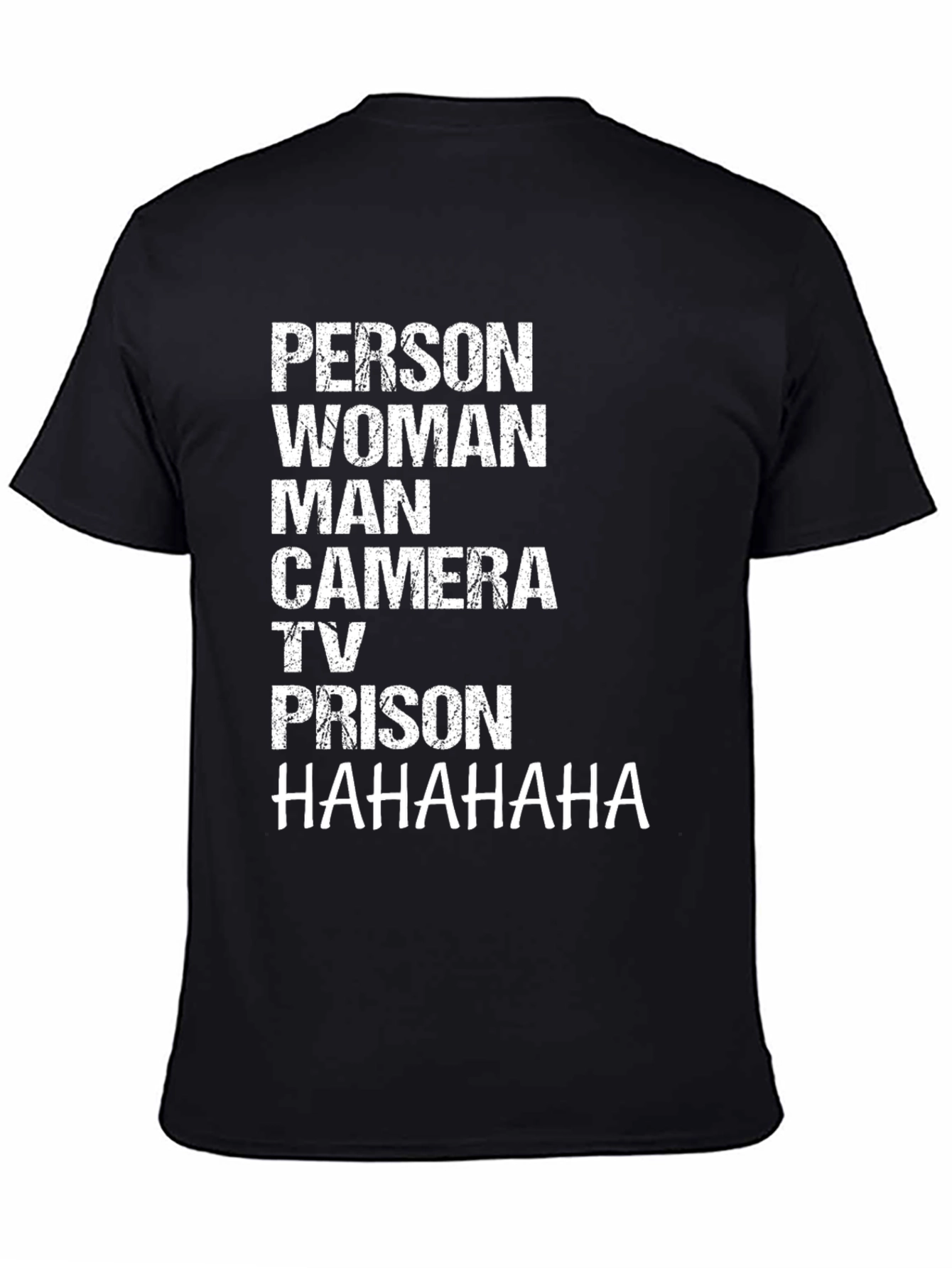 Person Woman Man Camera TV Prison Funny Graphic Tee