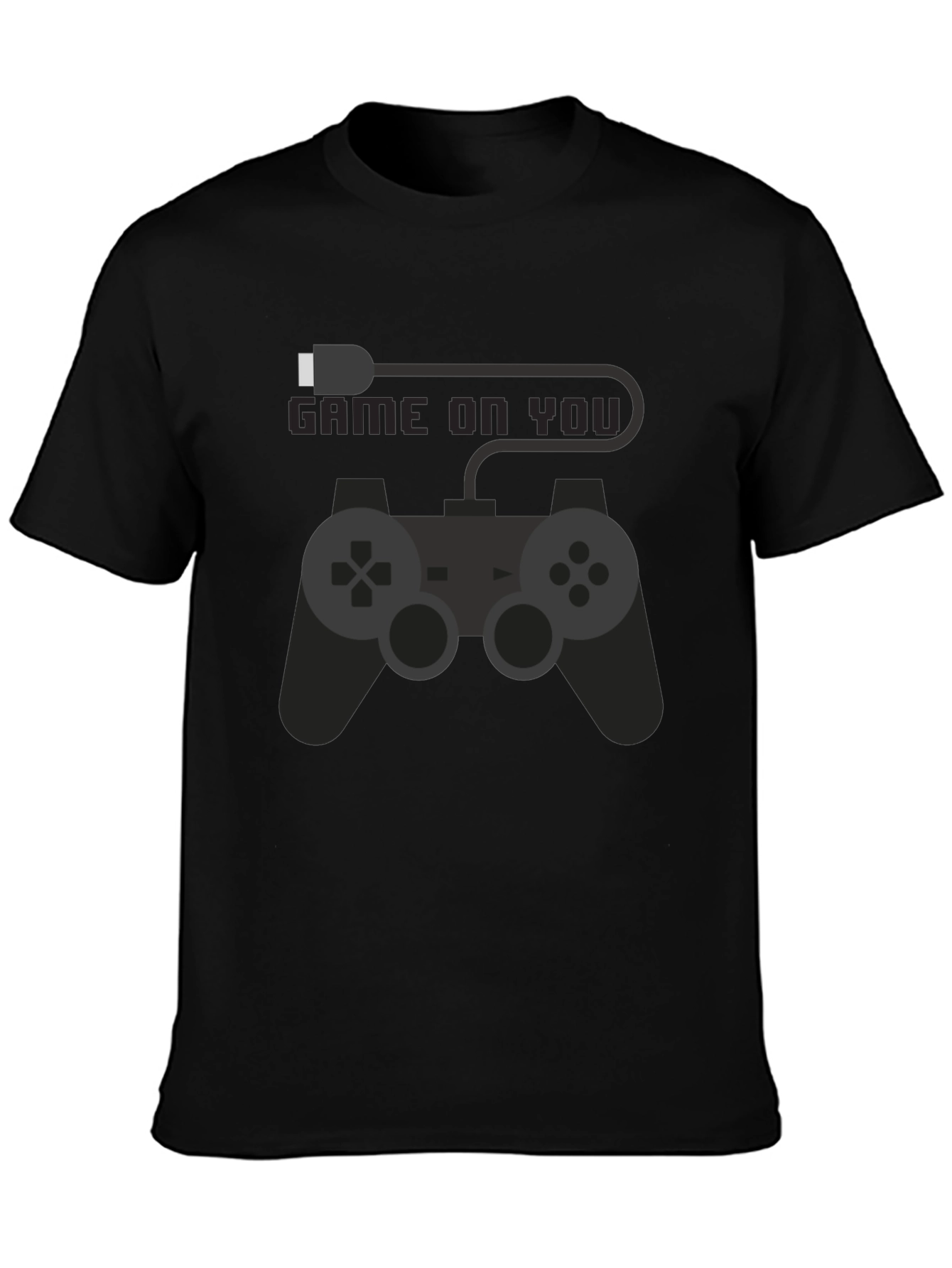 Game On You Black T-Shirt - Gamer Style