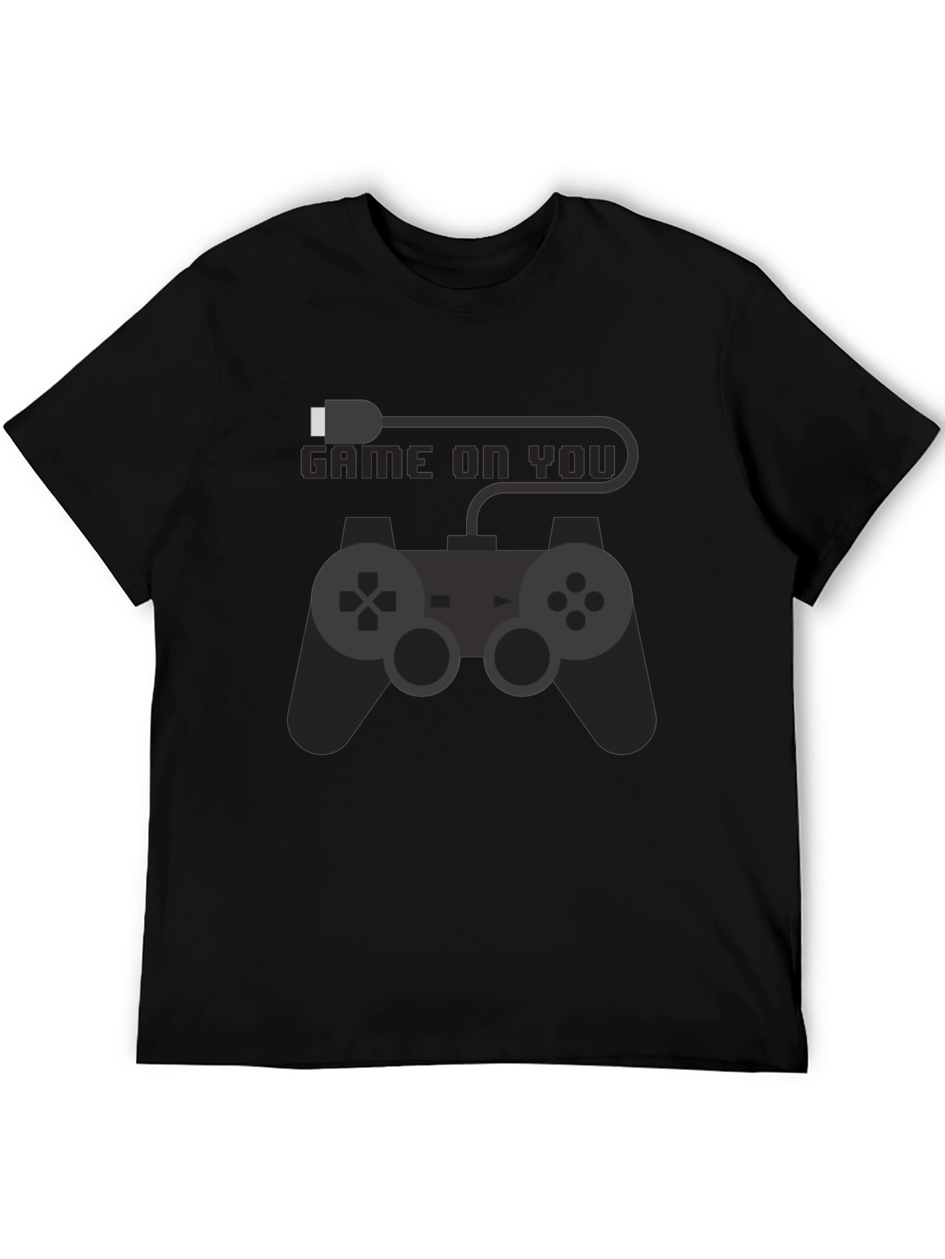 Game On You Black T-Shirt - Gamer Style
