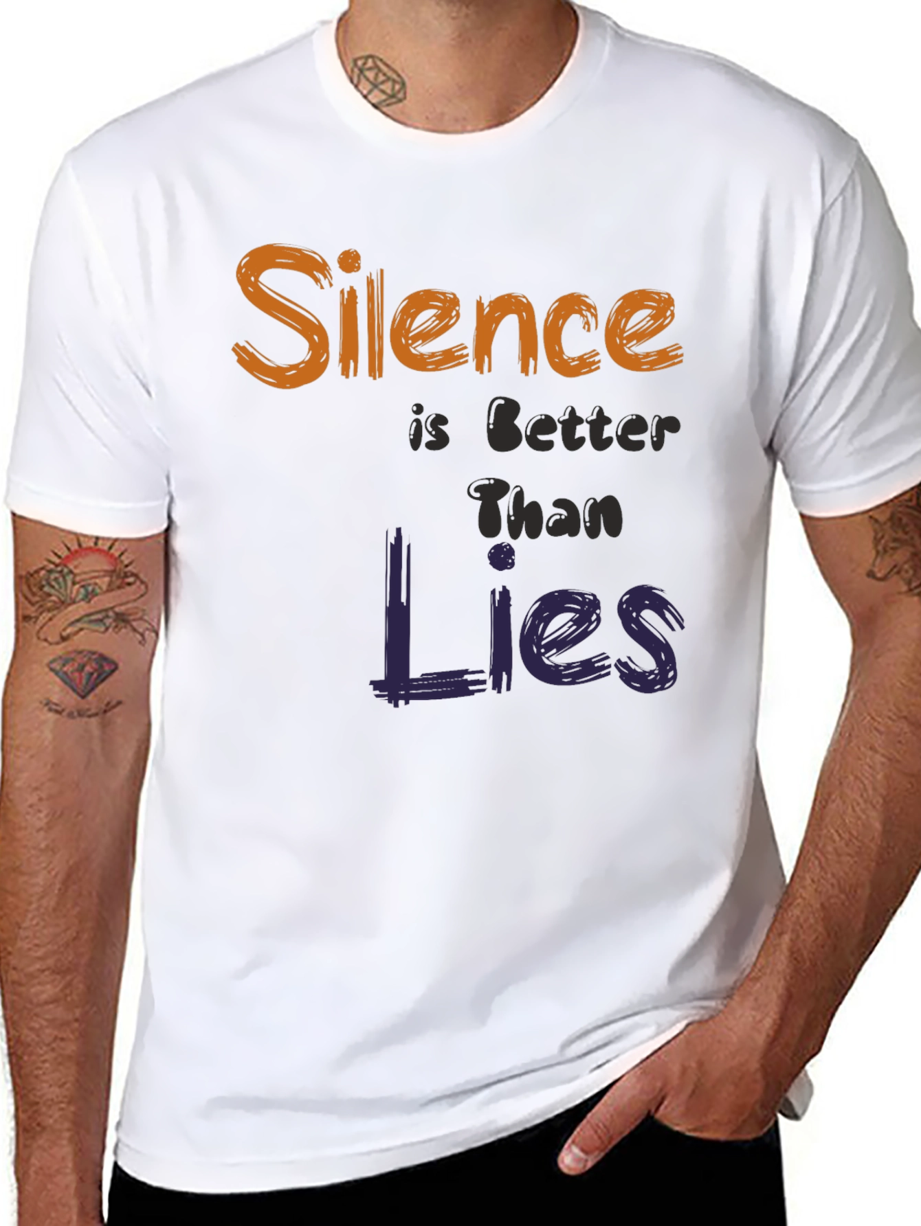 Silence is Better Than Lies T-Shirt - Unique Design