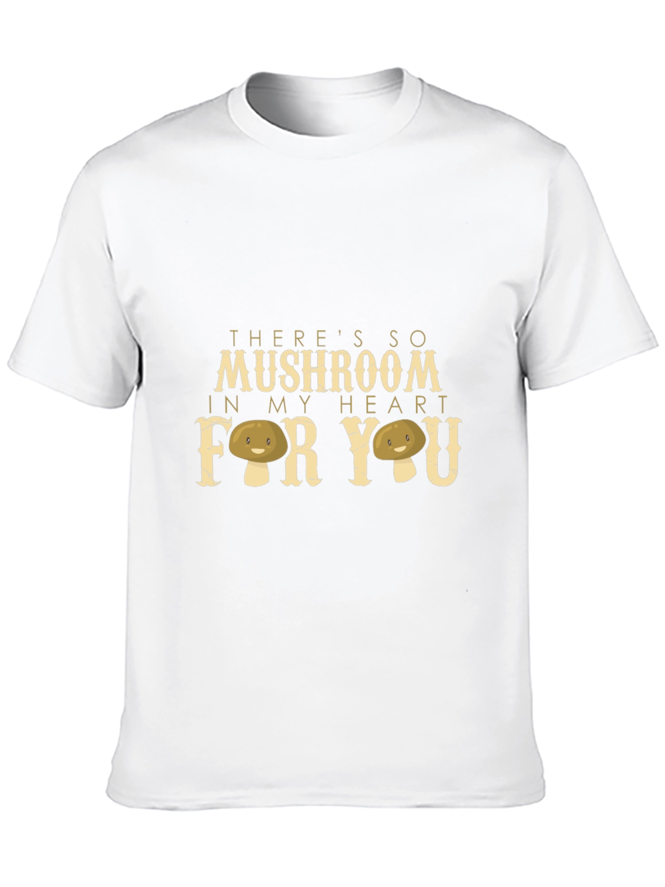 Mushroom Heart Graphic Tee - Unique Design