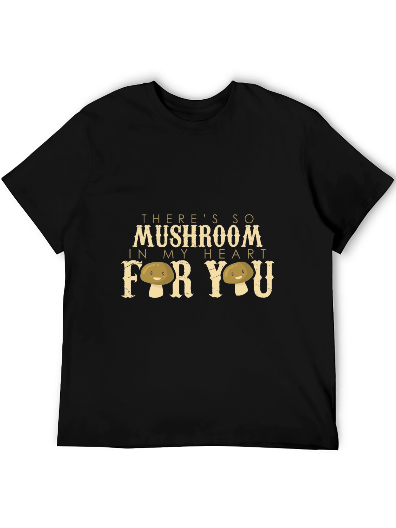 Mushroom Heart Graphic Tee - Unique Design