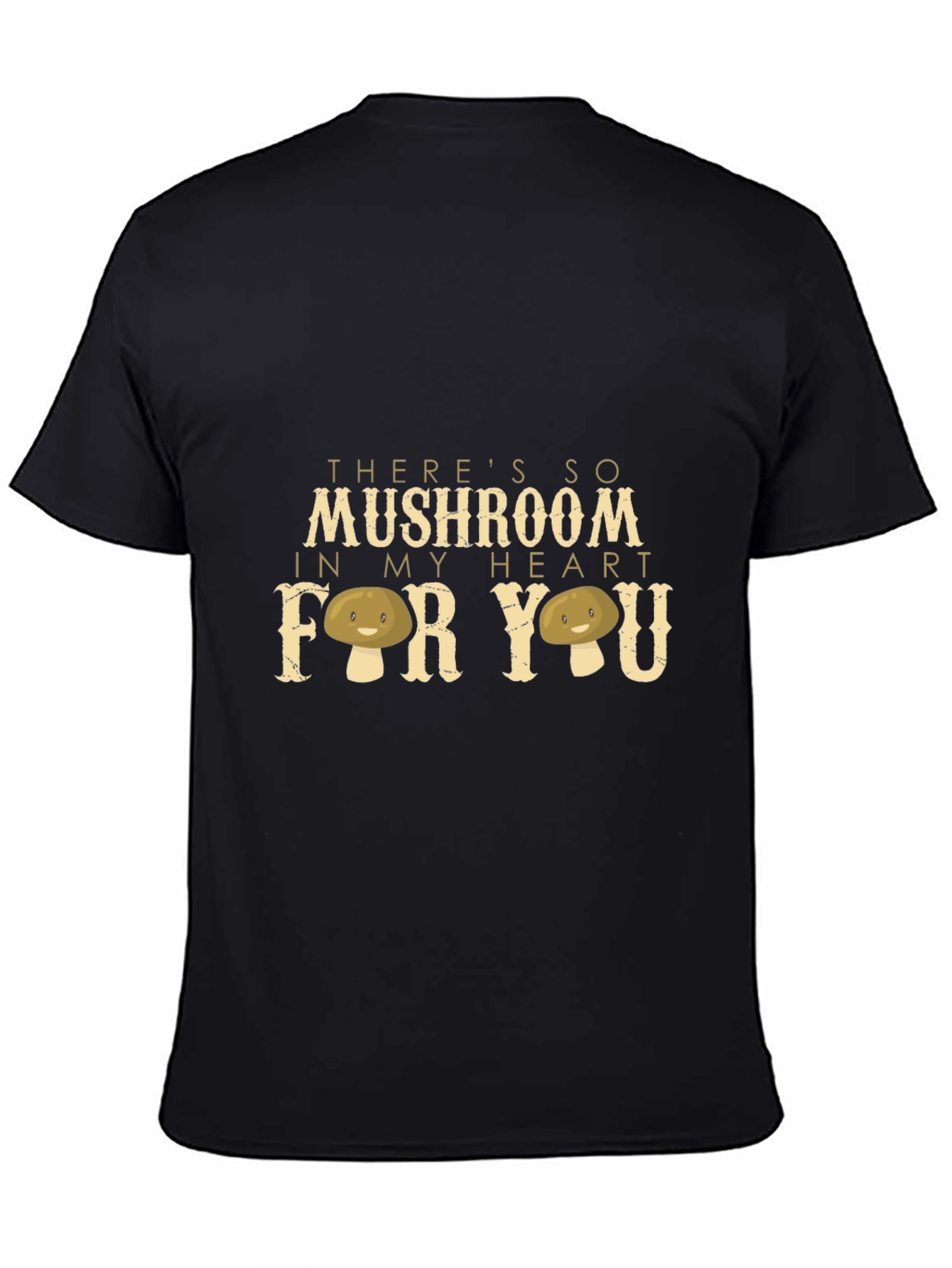 Mushroom Heart Graphic Tee - Unique Design