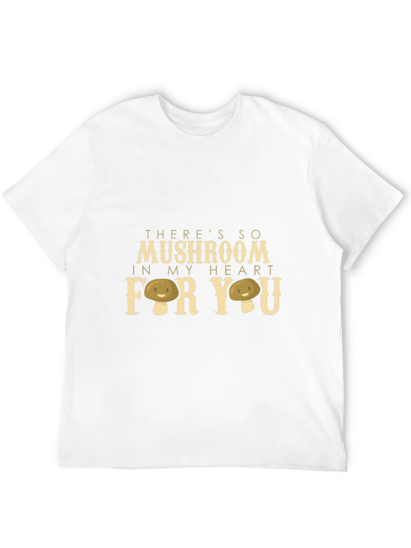 Mushroom Heart Graphic Tee - Unique Design