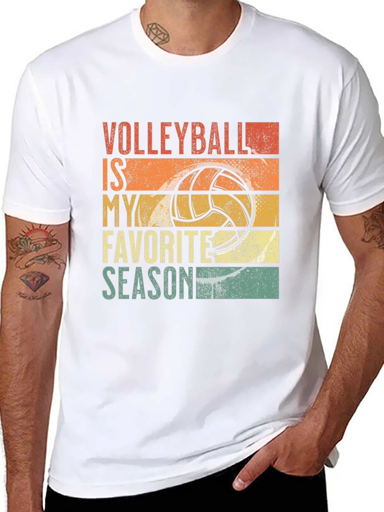 Volleyball Is My Favorite Season Graphic Tee