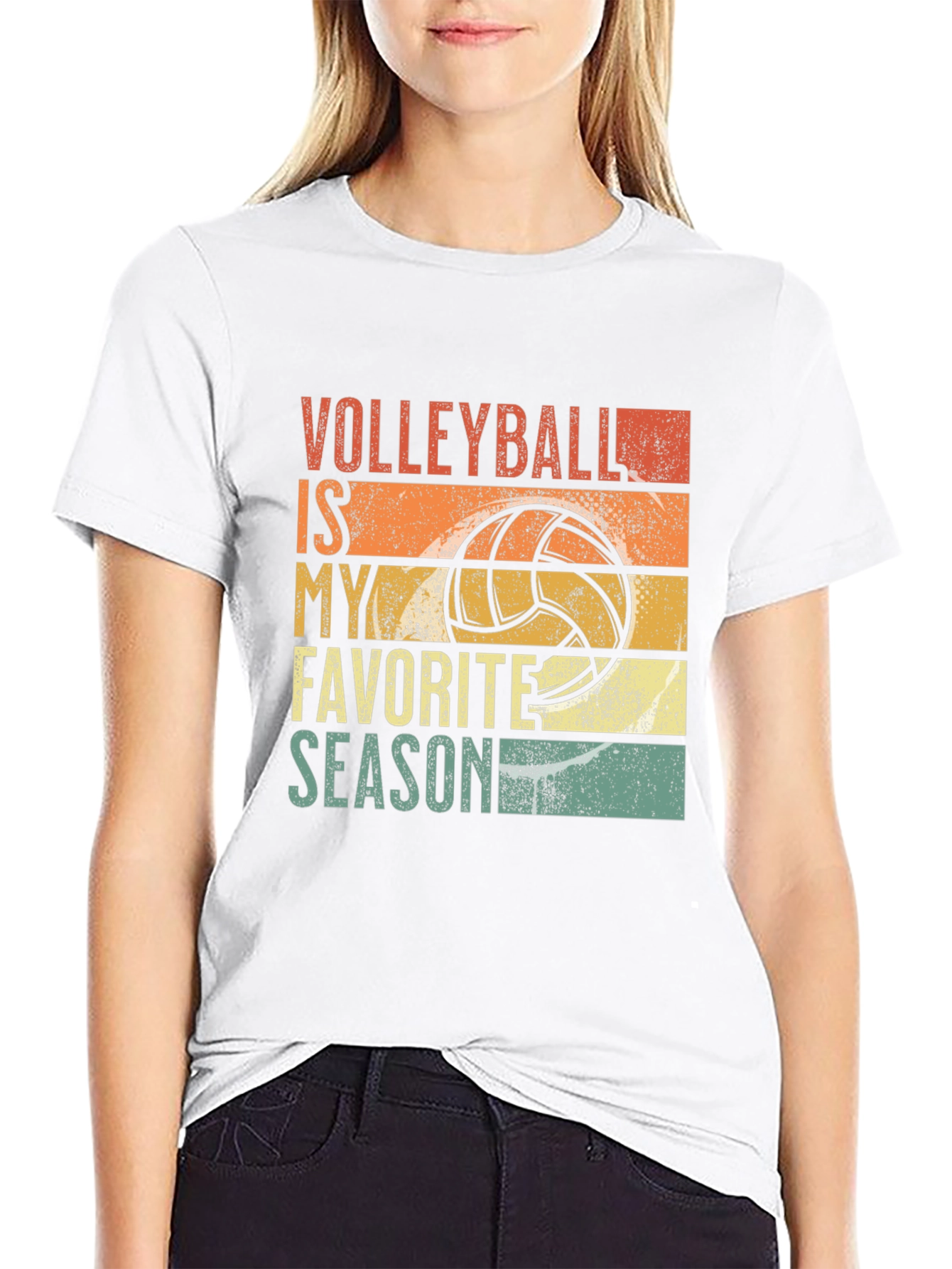 Volleyball Is My Favorite Season Graphic Tee