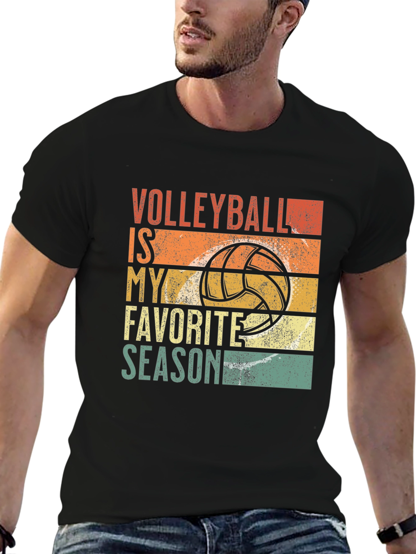 Volleyball Is My Favorite Season Graphic Tee