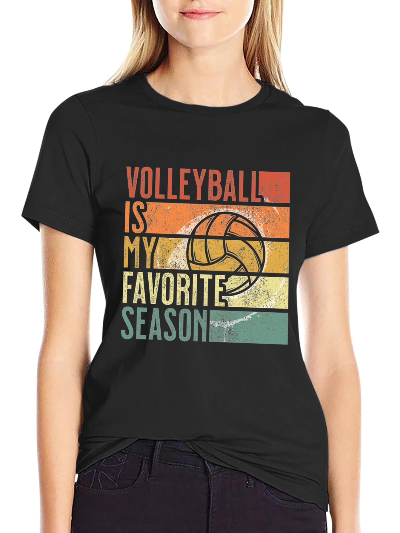 Volleyball Is My Favorite Season Graphic Tee