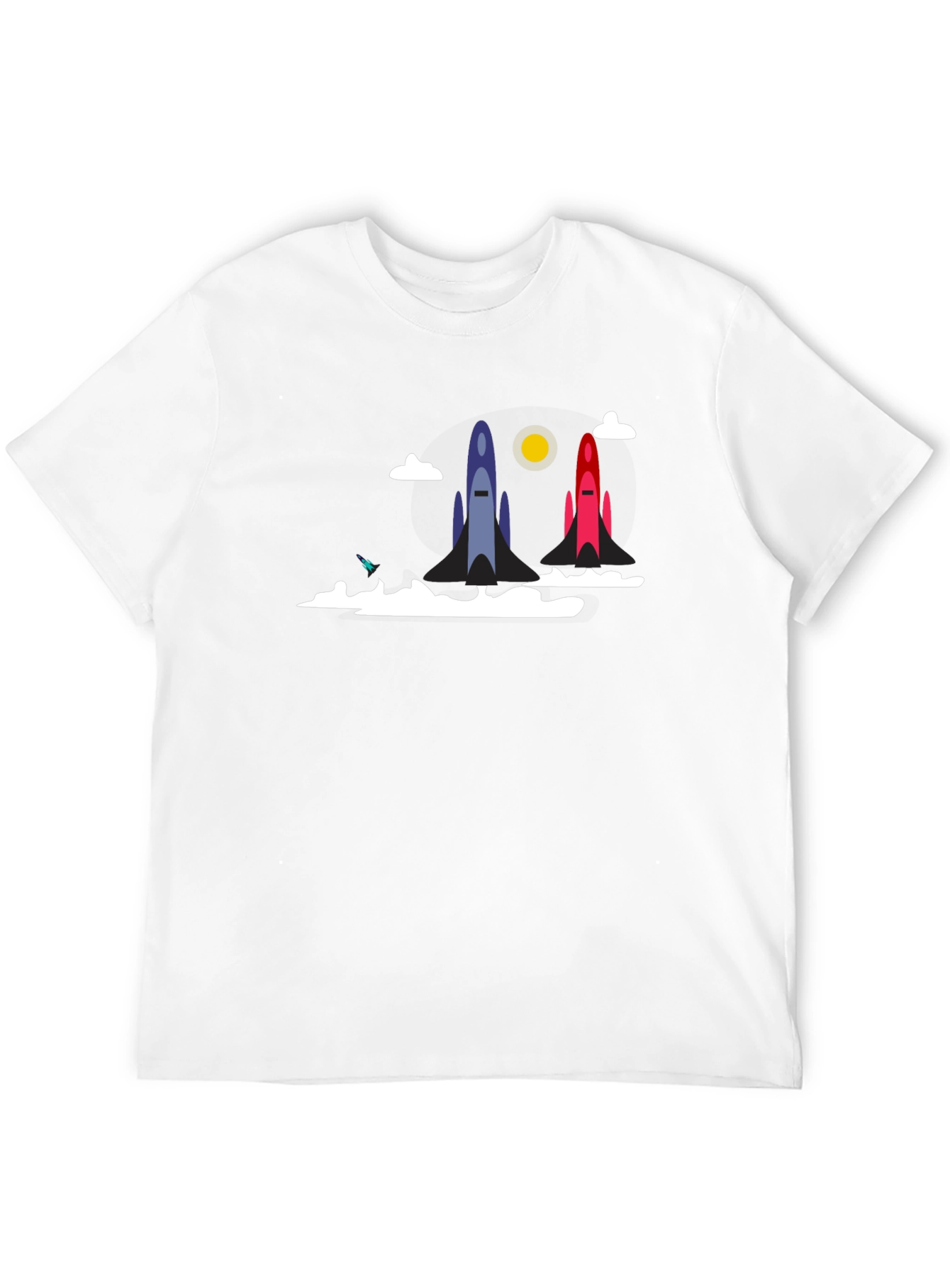 Rocket Launch Graphic T-Shirt - Space Adventure Tee