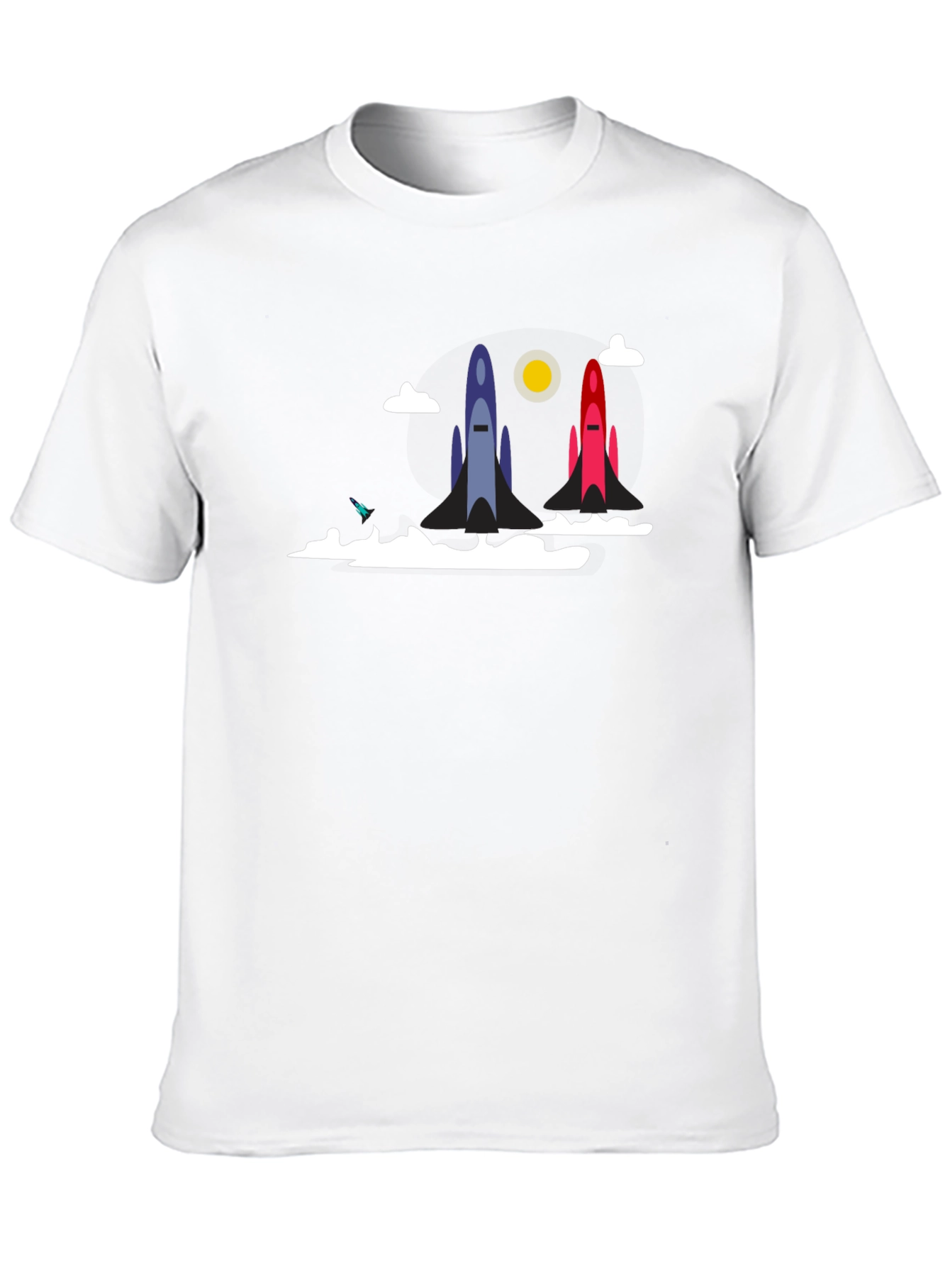 Rocket Launch Graphic T-Shirt - Space Adventure Tee