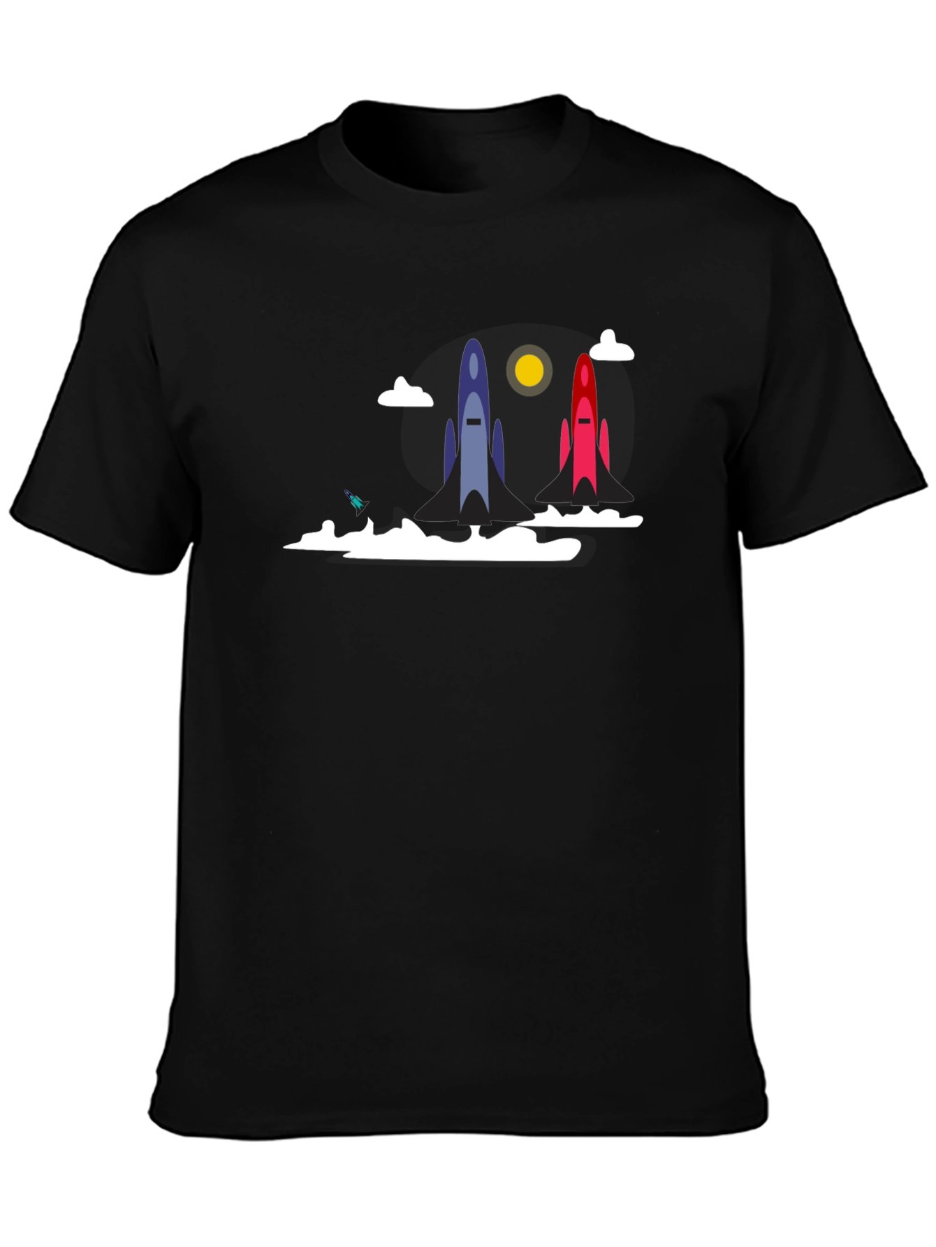 Rocket Launch Graphic T-Shirt - Space Adventure Tee