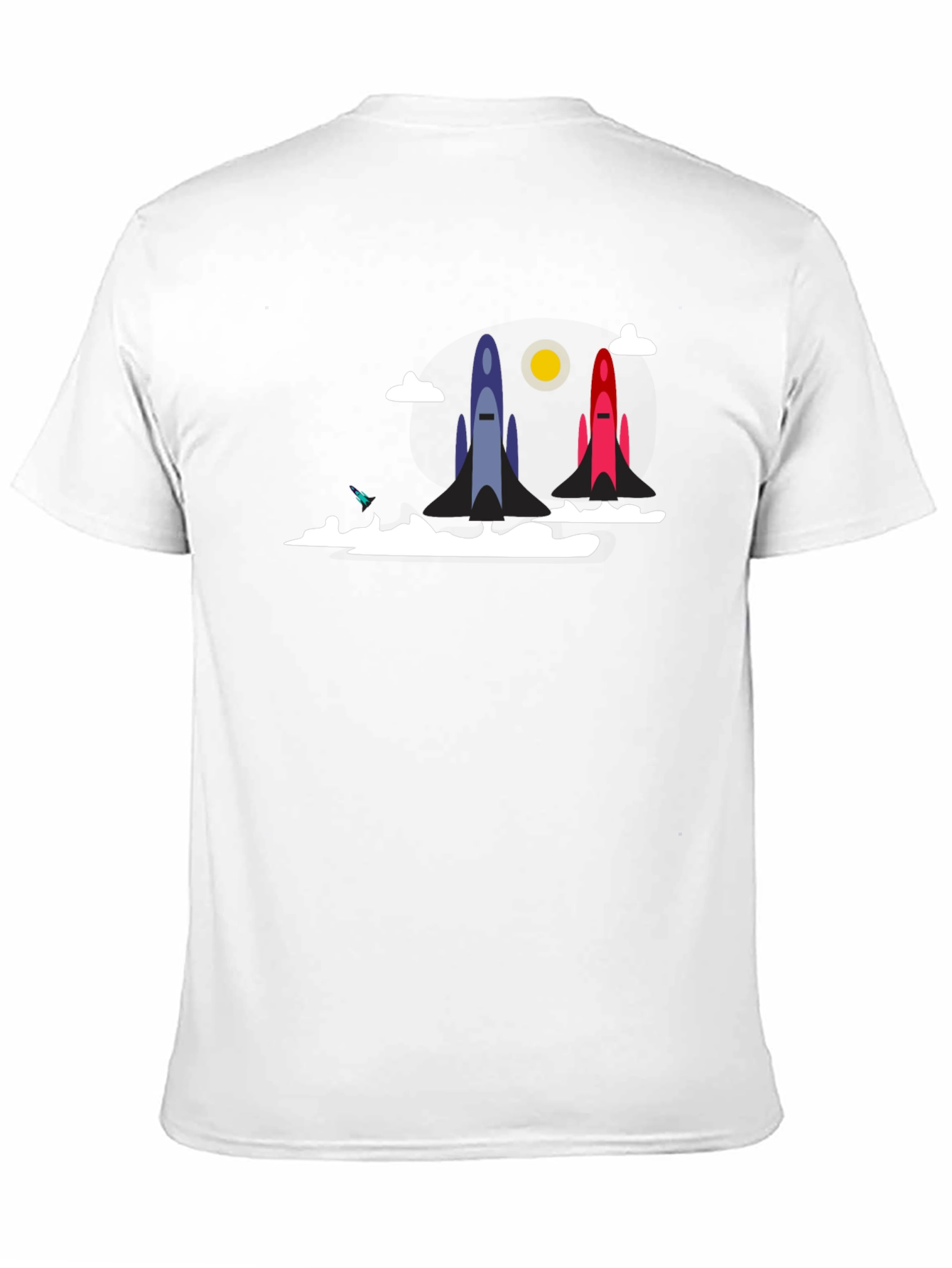 Rocket Launch Graphic T-Shirt - Space Adventure Tee