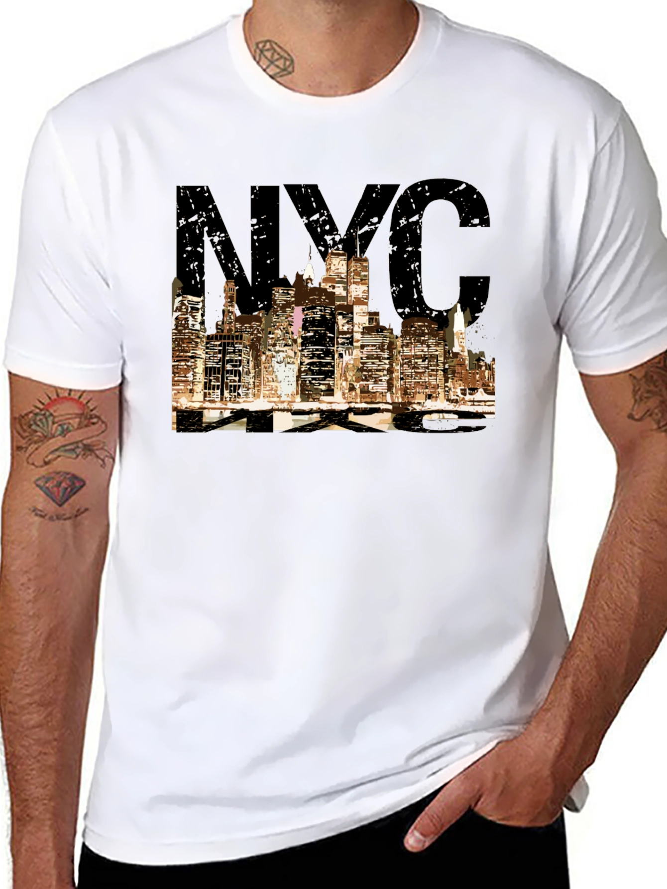 NYC Skyline Graphic Tee - Stylish Urban T-Shirt