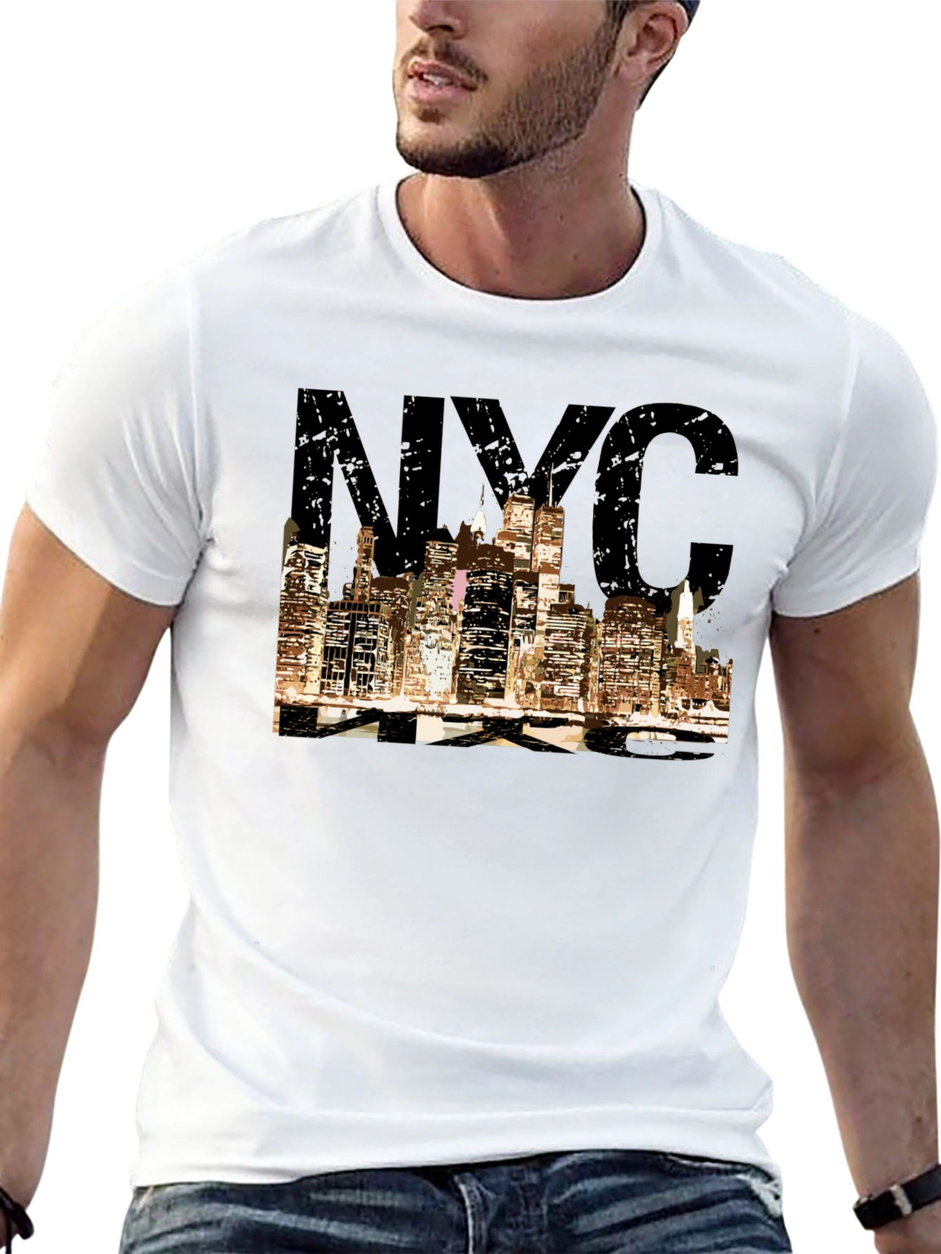 NYC Skyline Graphic Tee - Stylish Urban T-Shirt