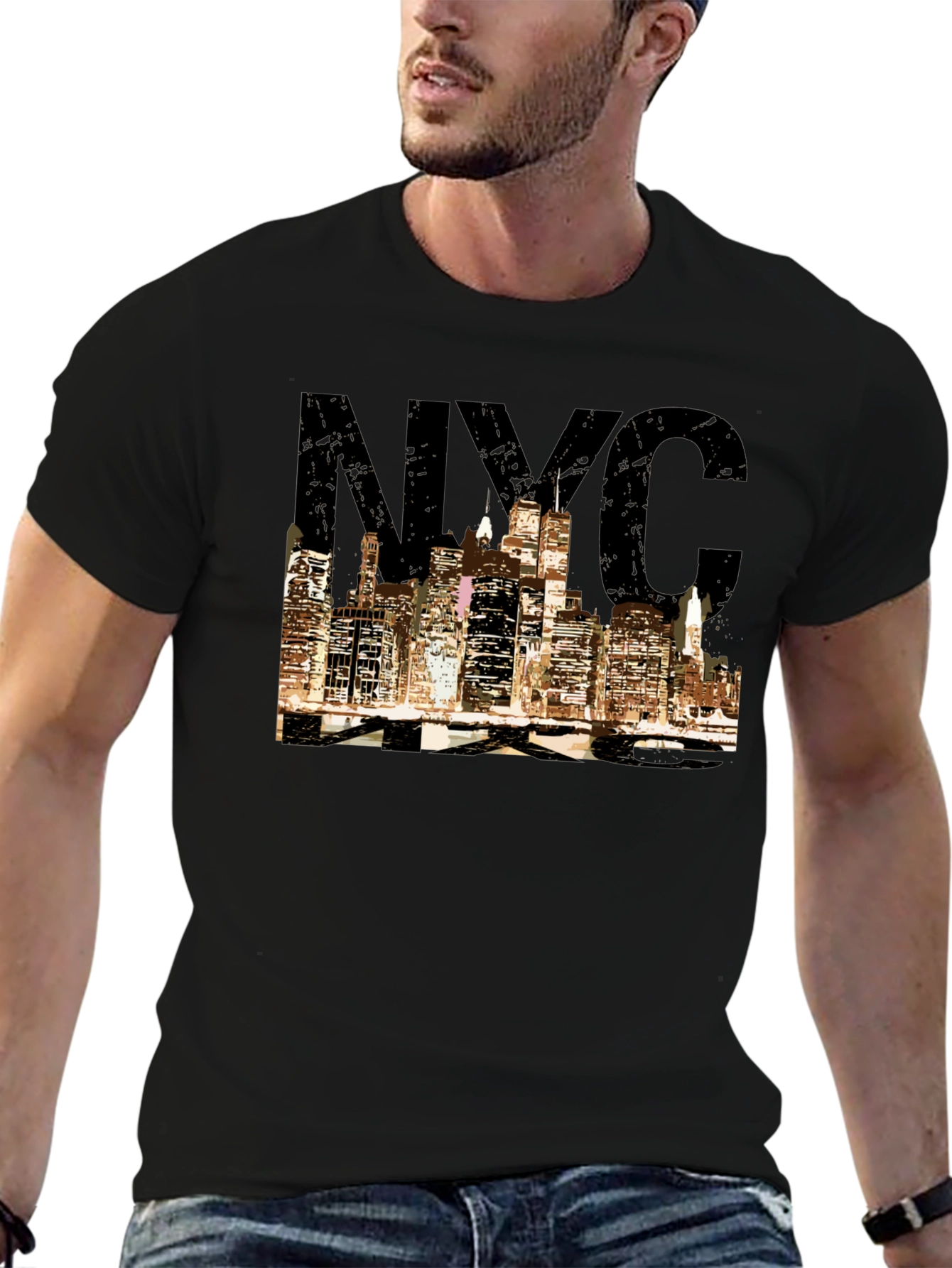 NYC Skyline Graphic Tee - Stylish Urban T-Shirt